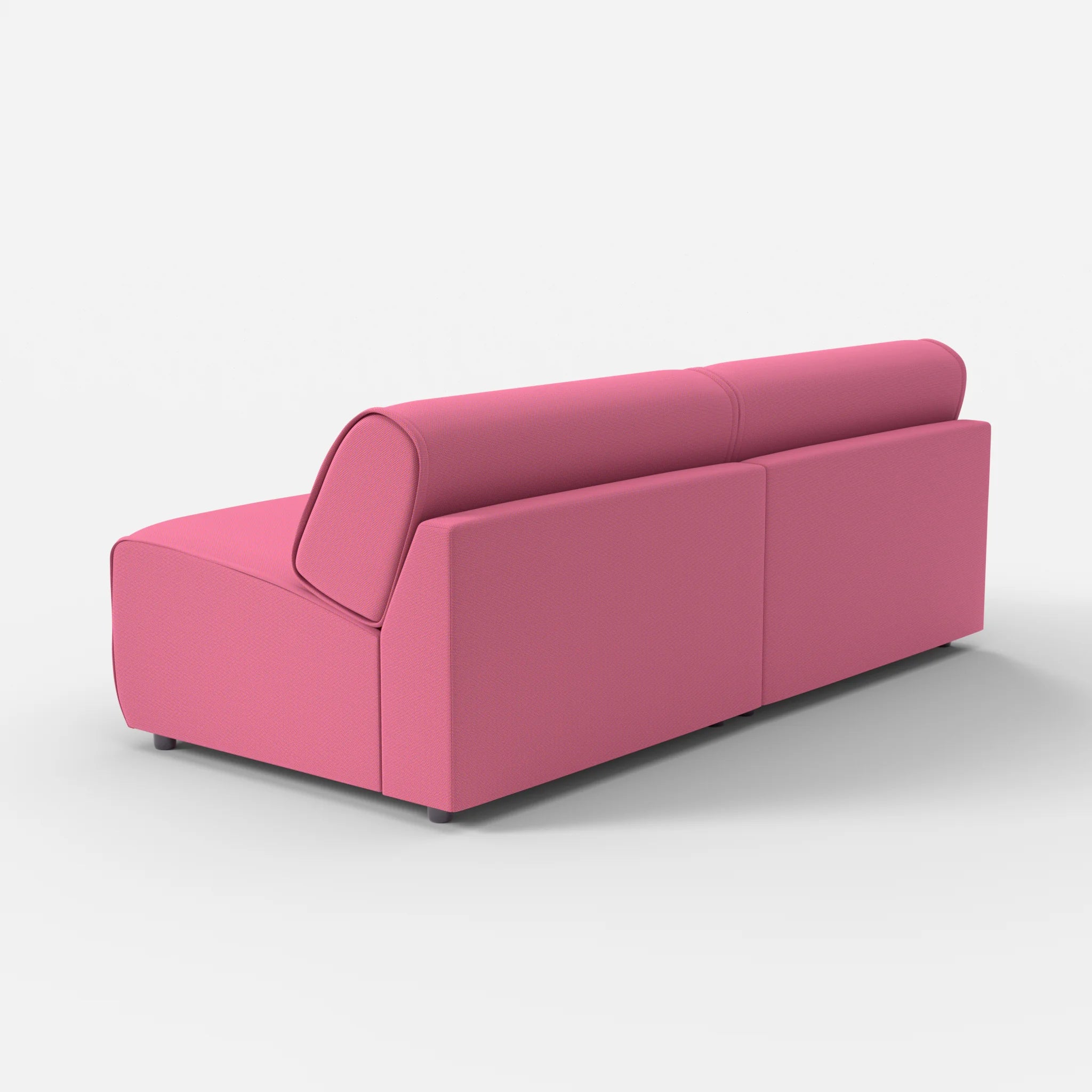 2 Sitzer Sofa Belleform ohne Armlehne 4 novumlitchi in Violett von hinten