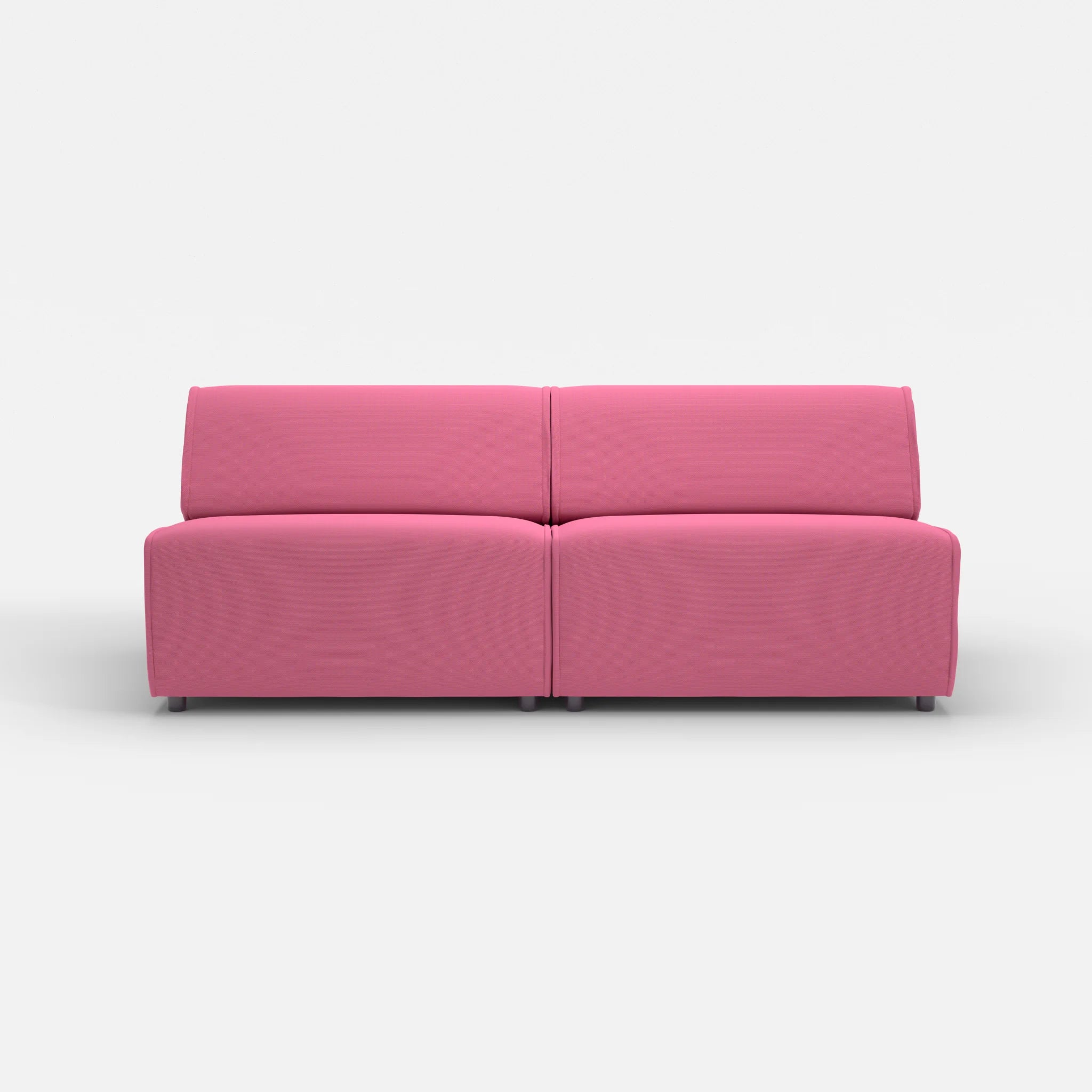 2 Sitzer Sofa Belleform ohne Armlehne 4 novumlitchi in Violett von vorne