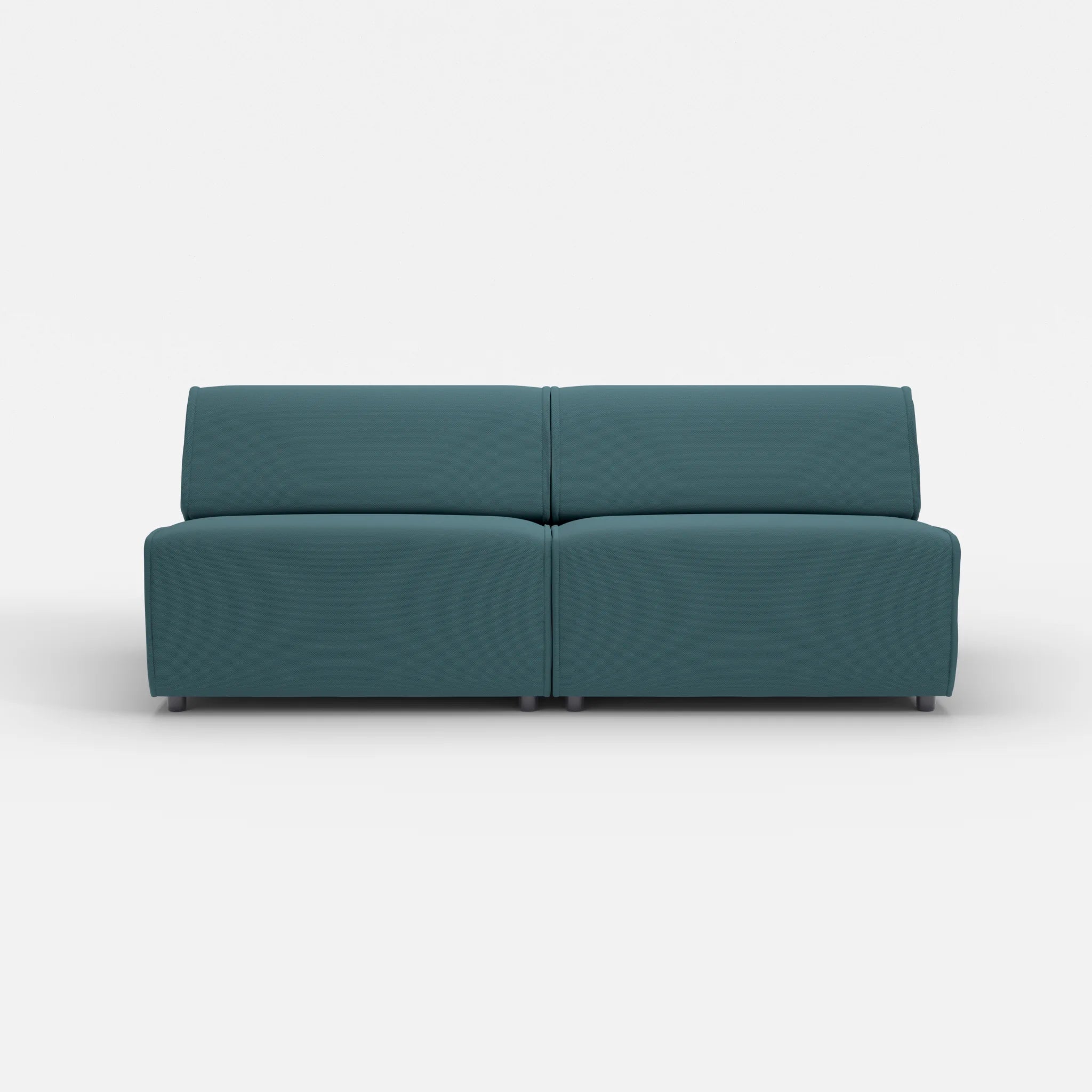 2 Sitzer Sofa Belleform ohne Armlehne 4 novumsamoa in Dunkelblau von vorne
