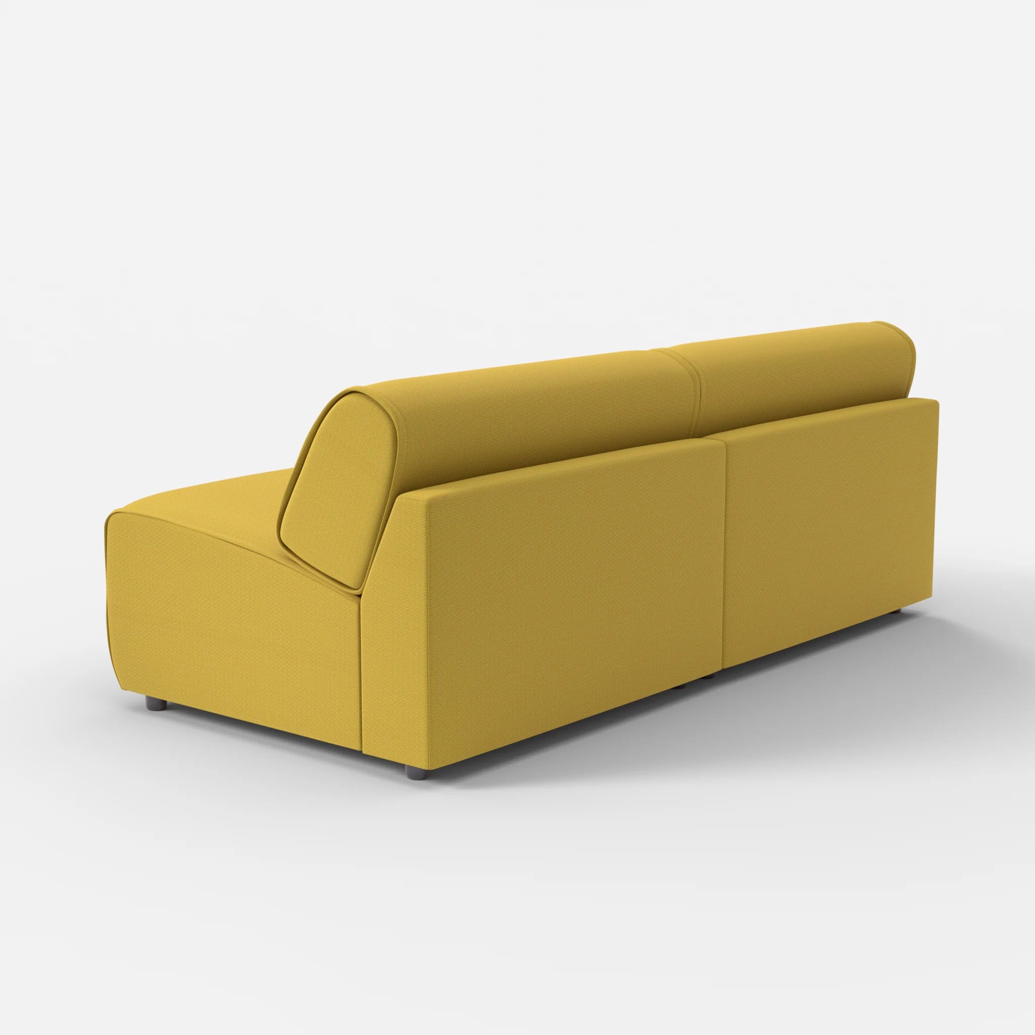 2 Sitzer Sofa Belleform ohne Armlehne 4 novumtivoli in Hellgrün von hinten