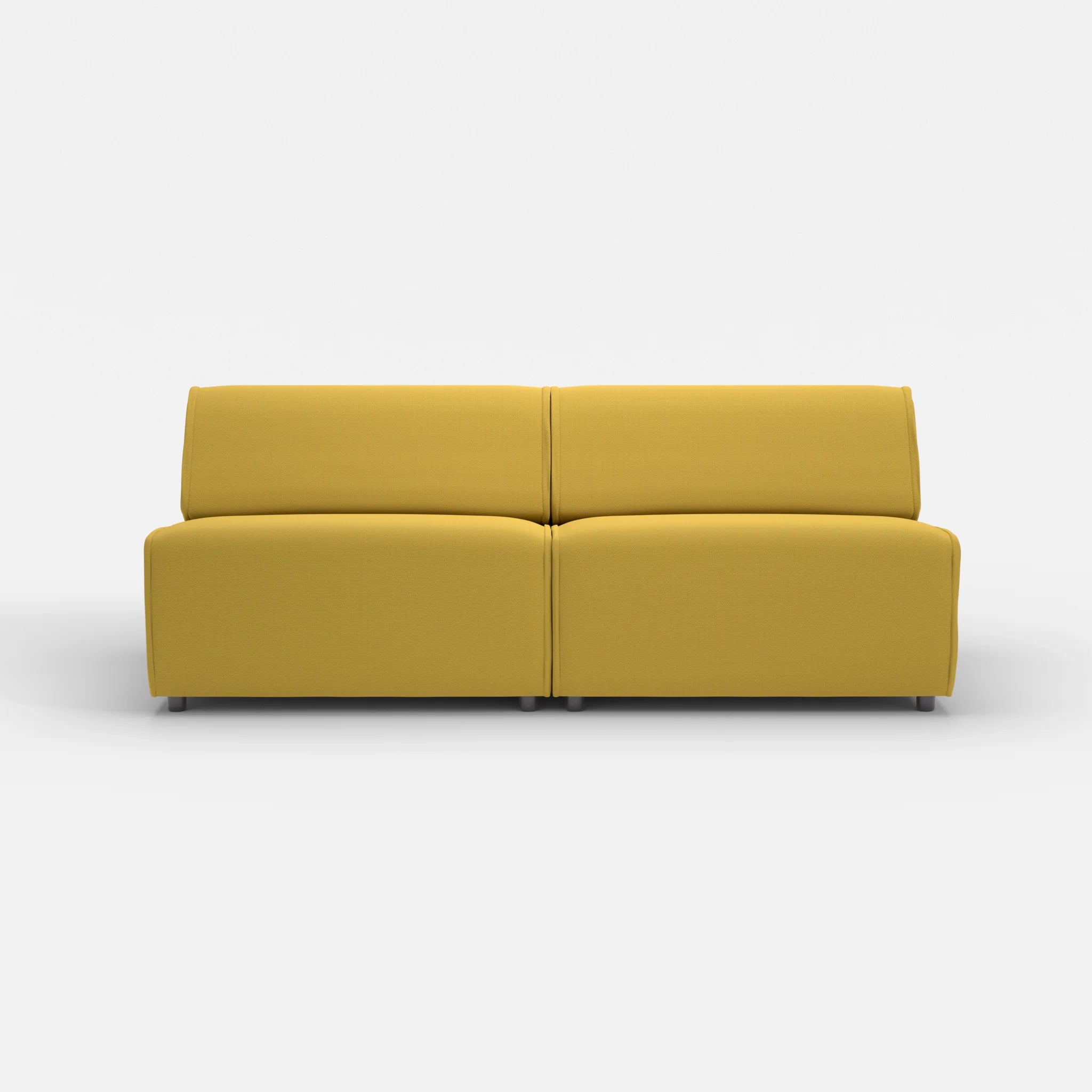 2 Sitzer Sofa Belleform ohne Armlehne 4 novumtivoli in Hellgrün von vorne