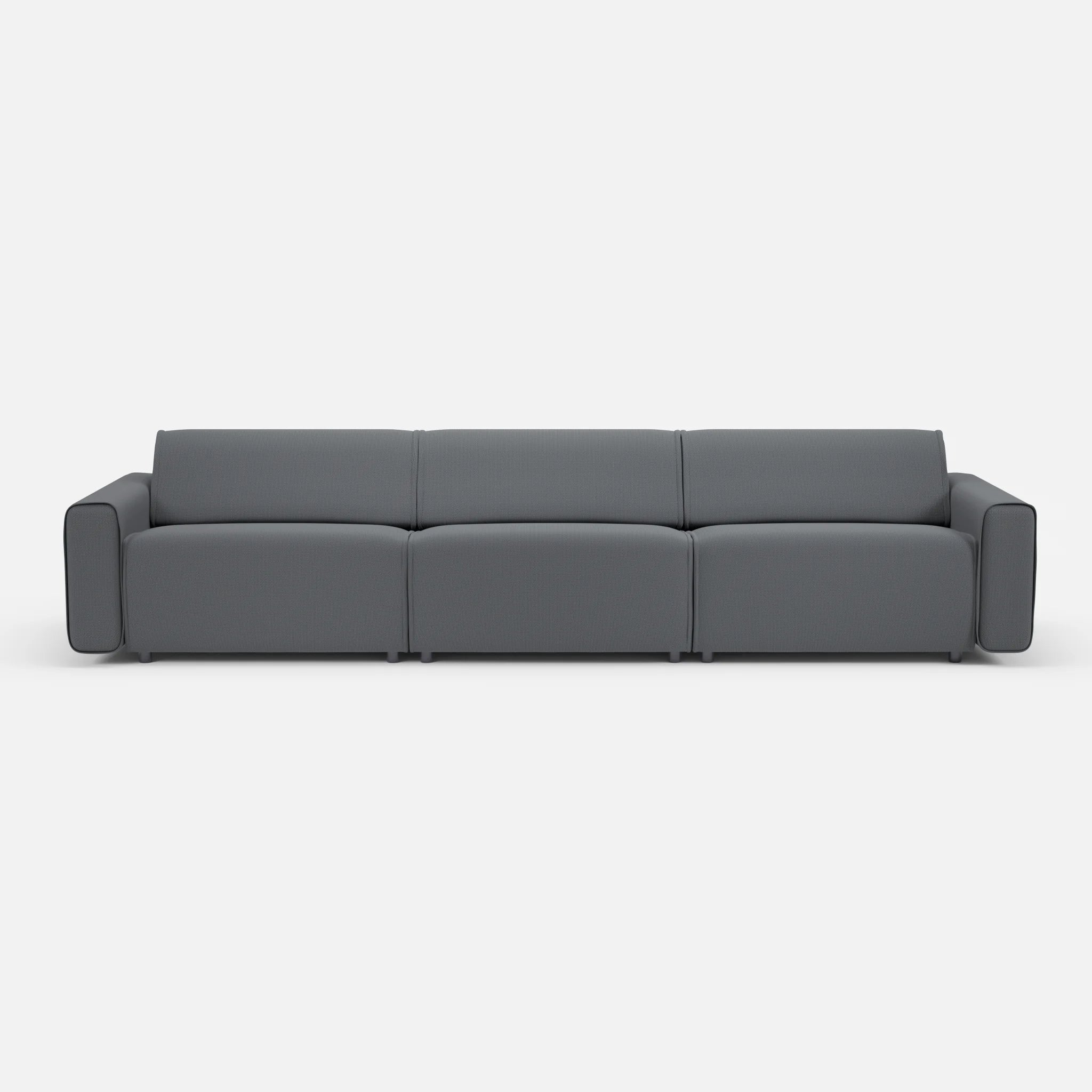 3 Sitzer Sofa Belleform 1 credoasphalt in Anthrazit von vorne