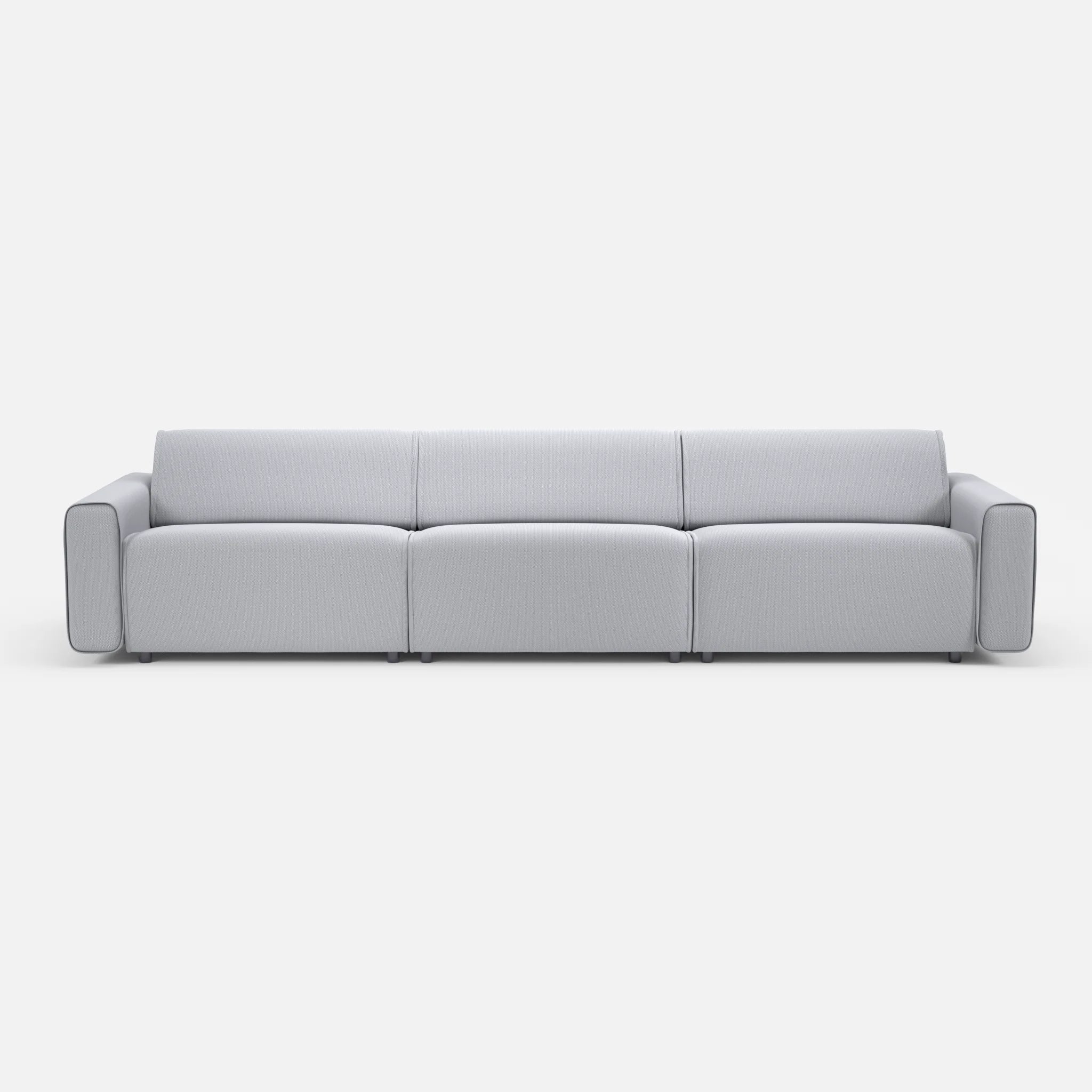 3 Sitzer Sofa Belleform 1 credochalk in Hellgrau von vorne