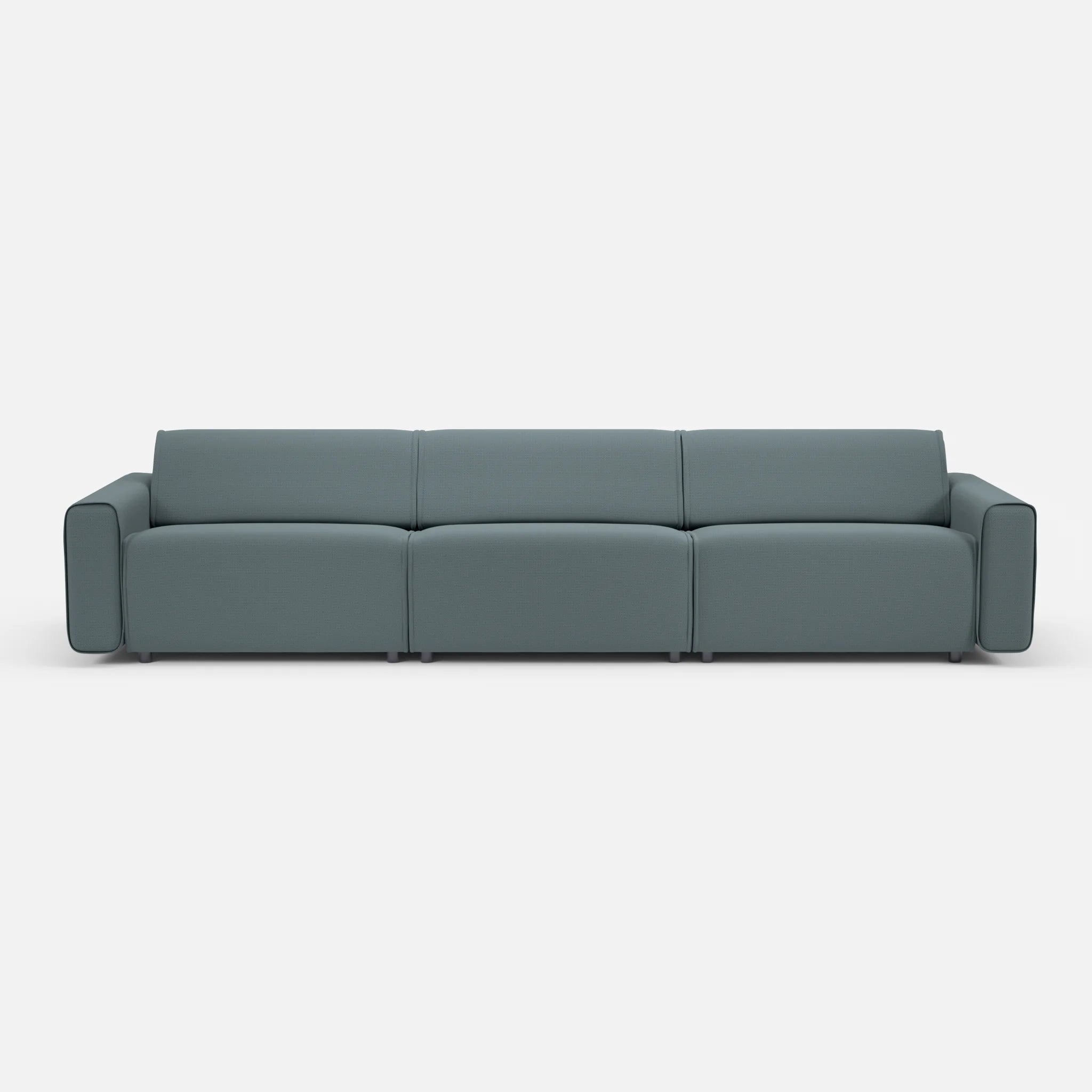 3 Sitzer Sofa Belleform 1 credojaspis in Türkis von vorne