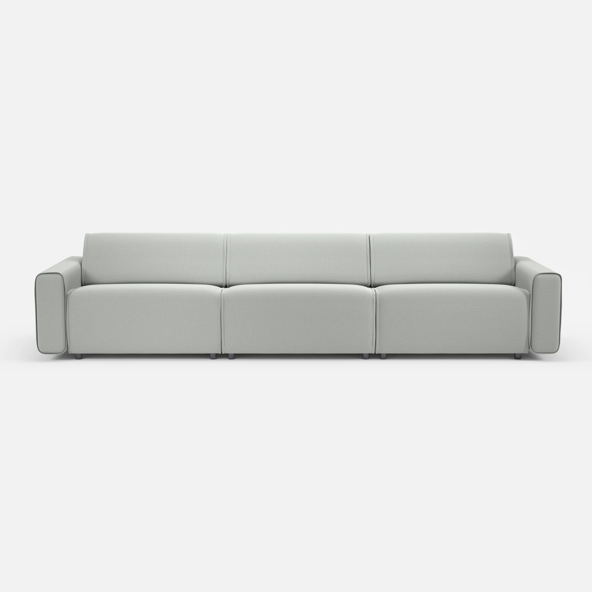 3 Sitzer Sofa Belleform 1 credopepper in Dunkelgrau von vorne