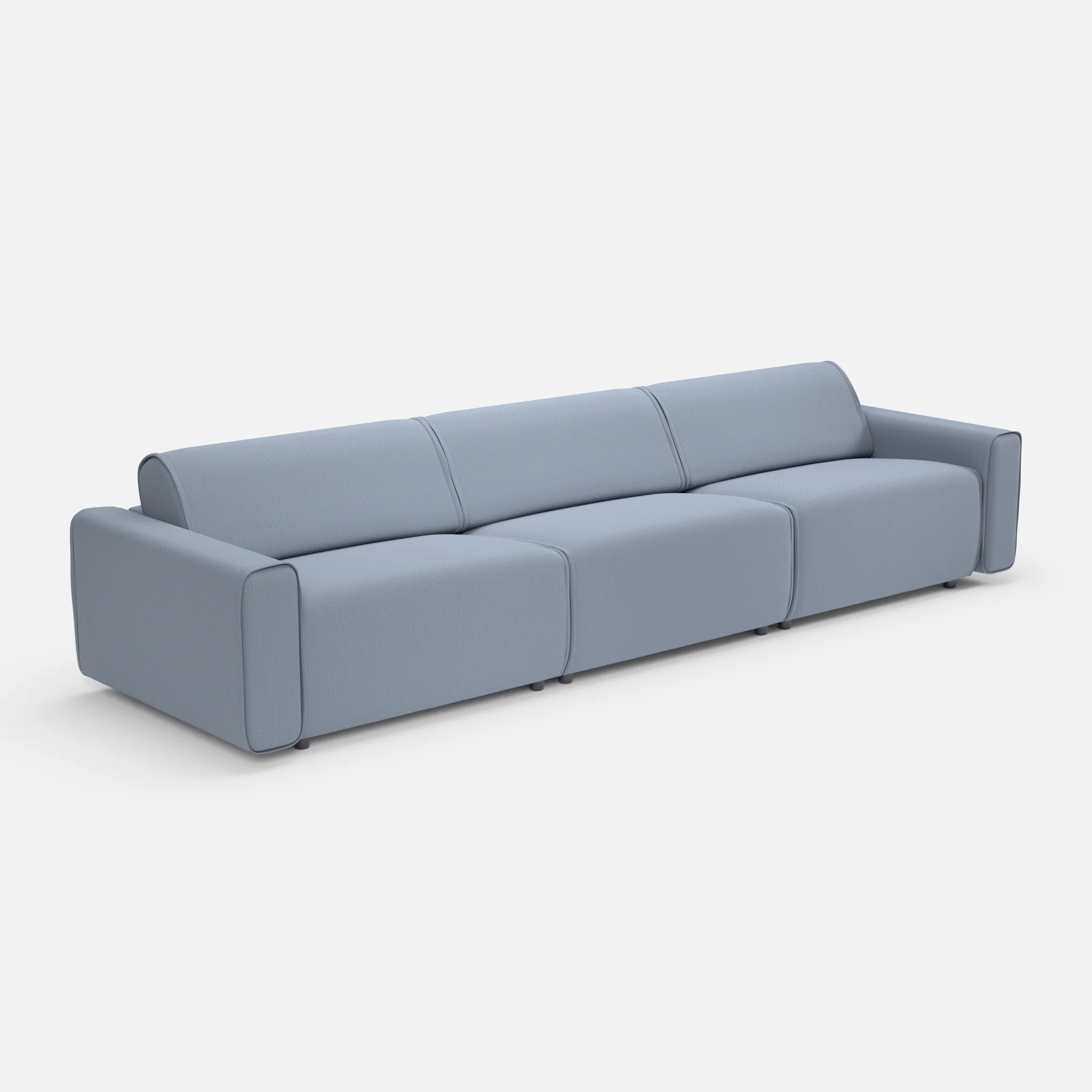 3 Sitzer Sofa Belleform 1 credosea in Blau von der Seite