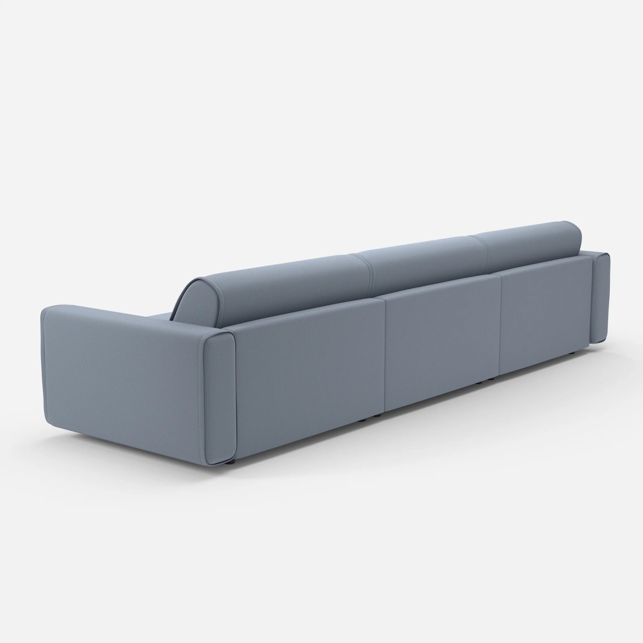 3 Sitzer Sofa Belleform 1 credosea in Blau von hinten