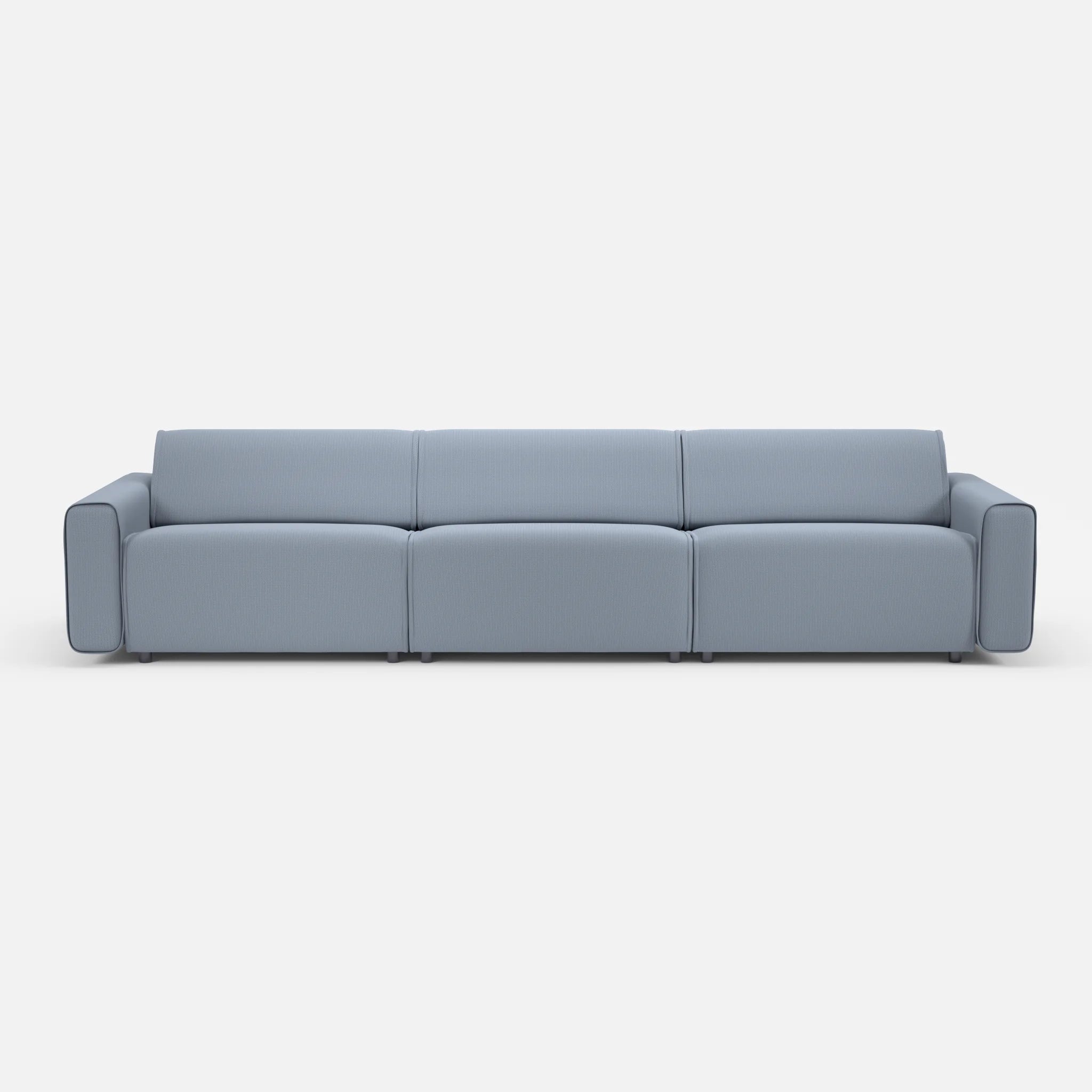 3 Sitzer Sofa Belleform 1 credosea in Blau von vorne