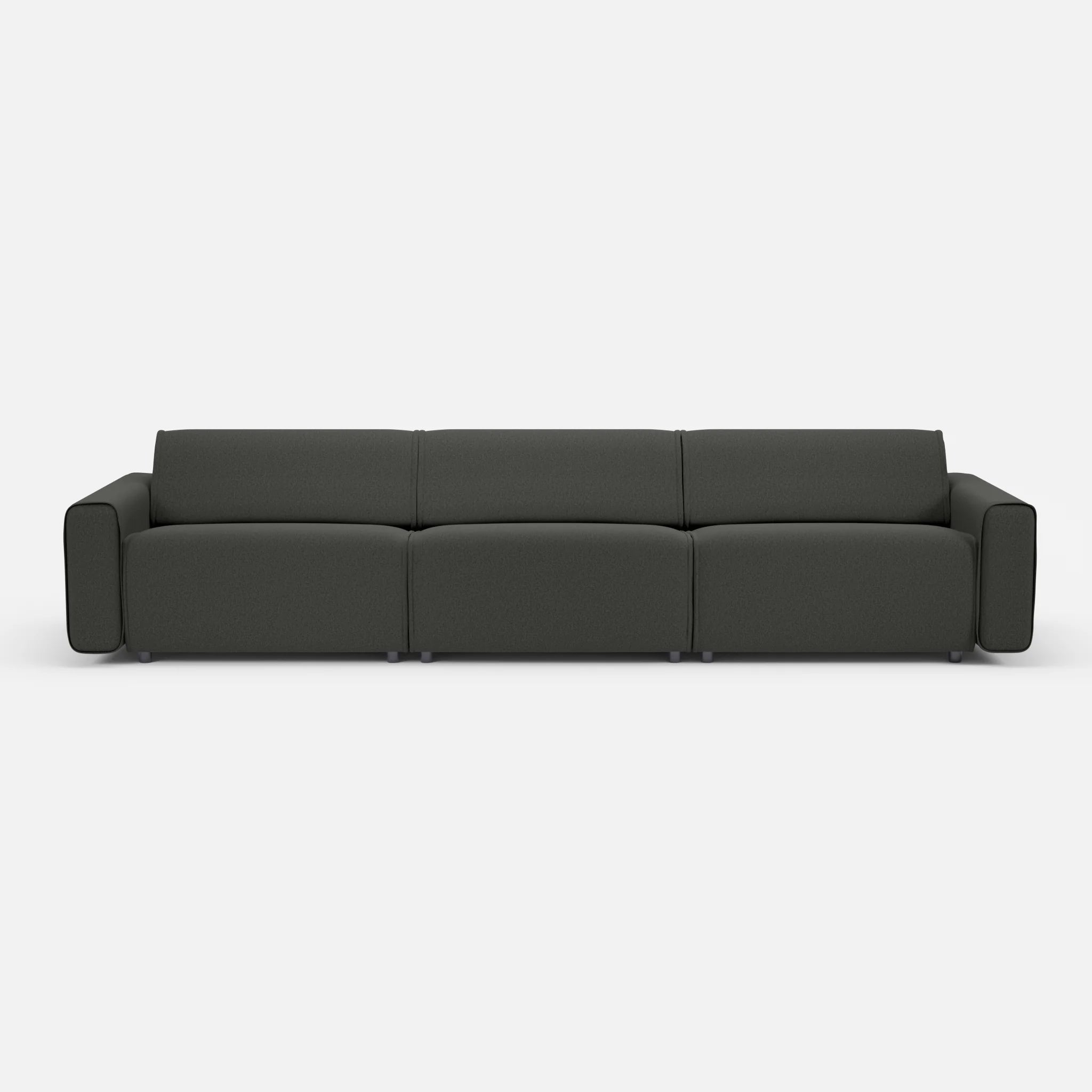3 Sitzer Sofa Belleform 1 dama0002 in Anthrazit von vorne
