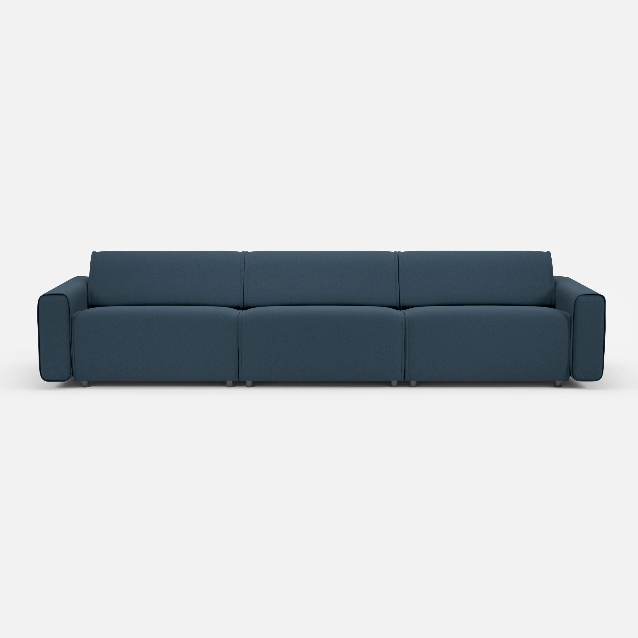3 Sitzer Sofa Belleform 1 dama0014 in Dunkelblau von vorne