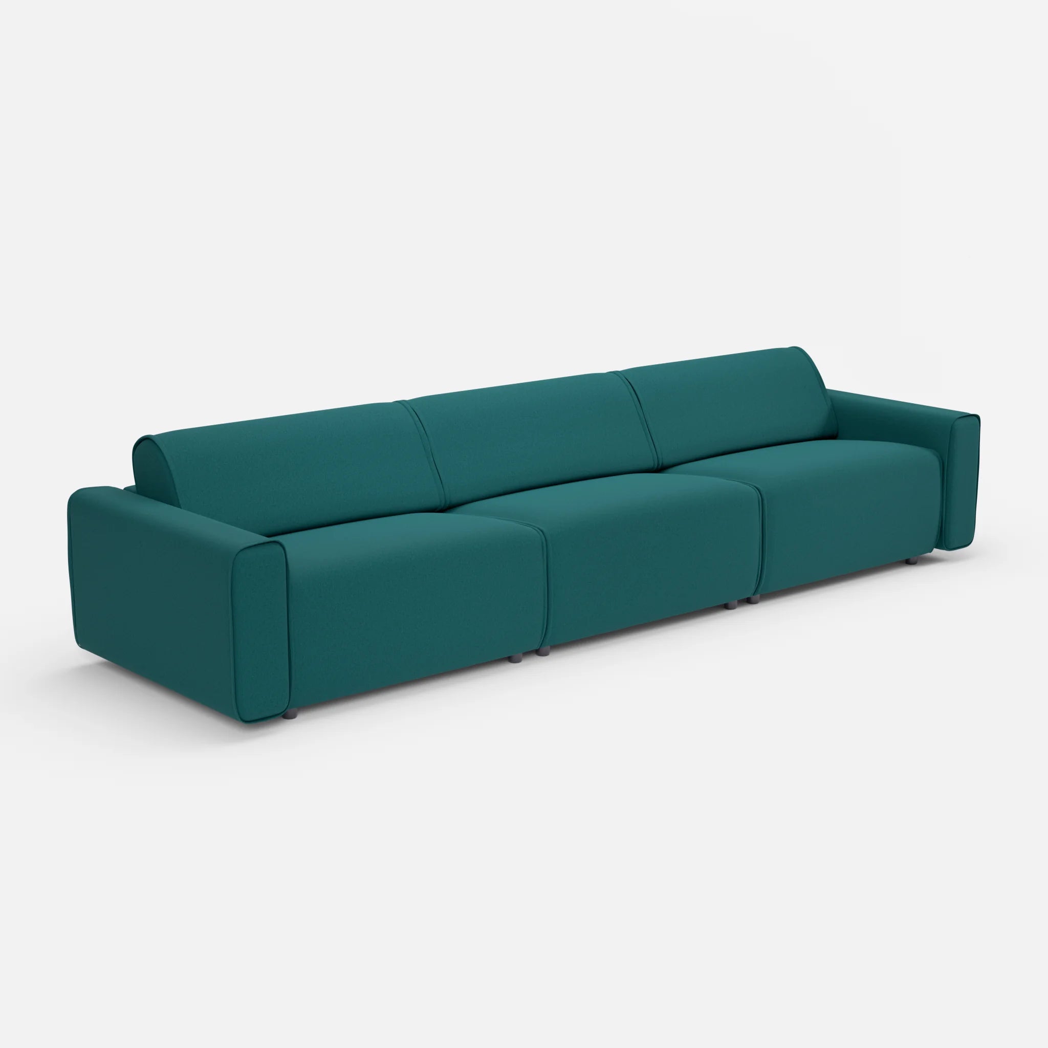 3 Sitzer Sofa Belleform 1 dama0018 in Türkis von der Seite