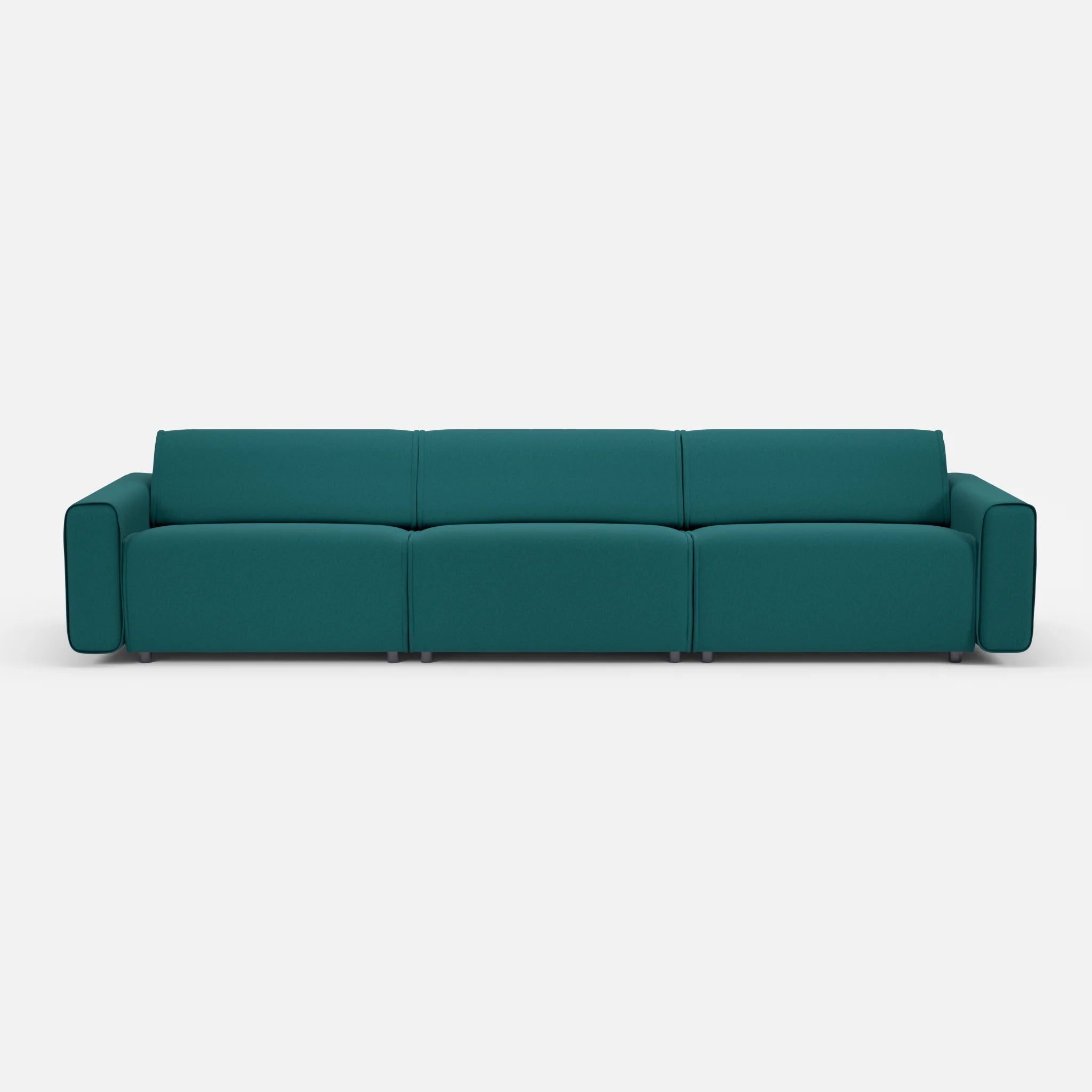 3 Sitzer Sofa Belleform 1 dama0018 in Türkis von vorne