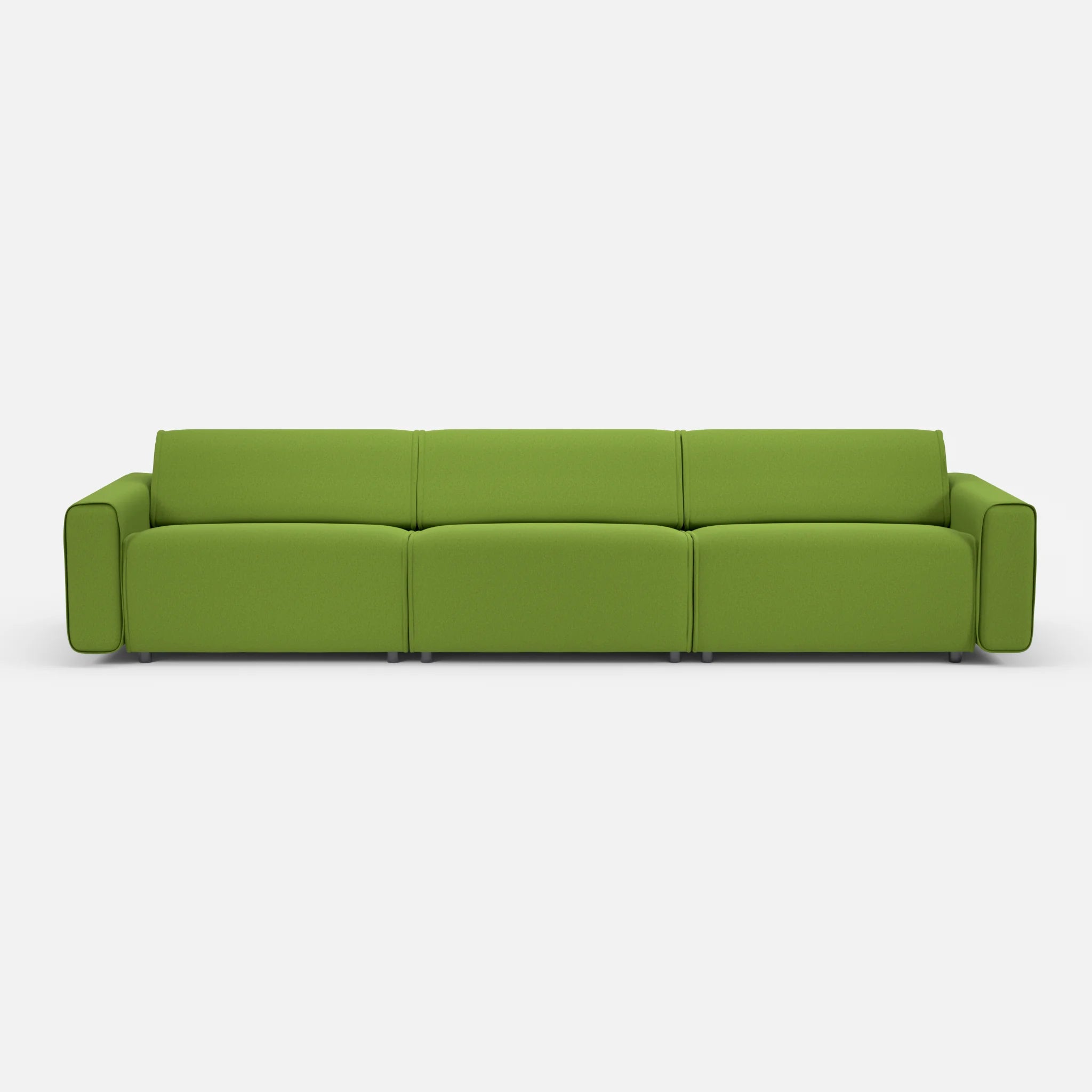 3 Sitzer Sofa Belleform 1 dama0027 in Grün von vorne