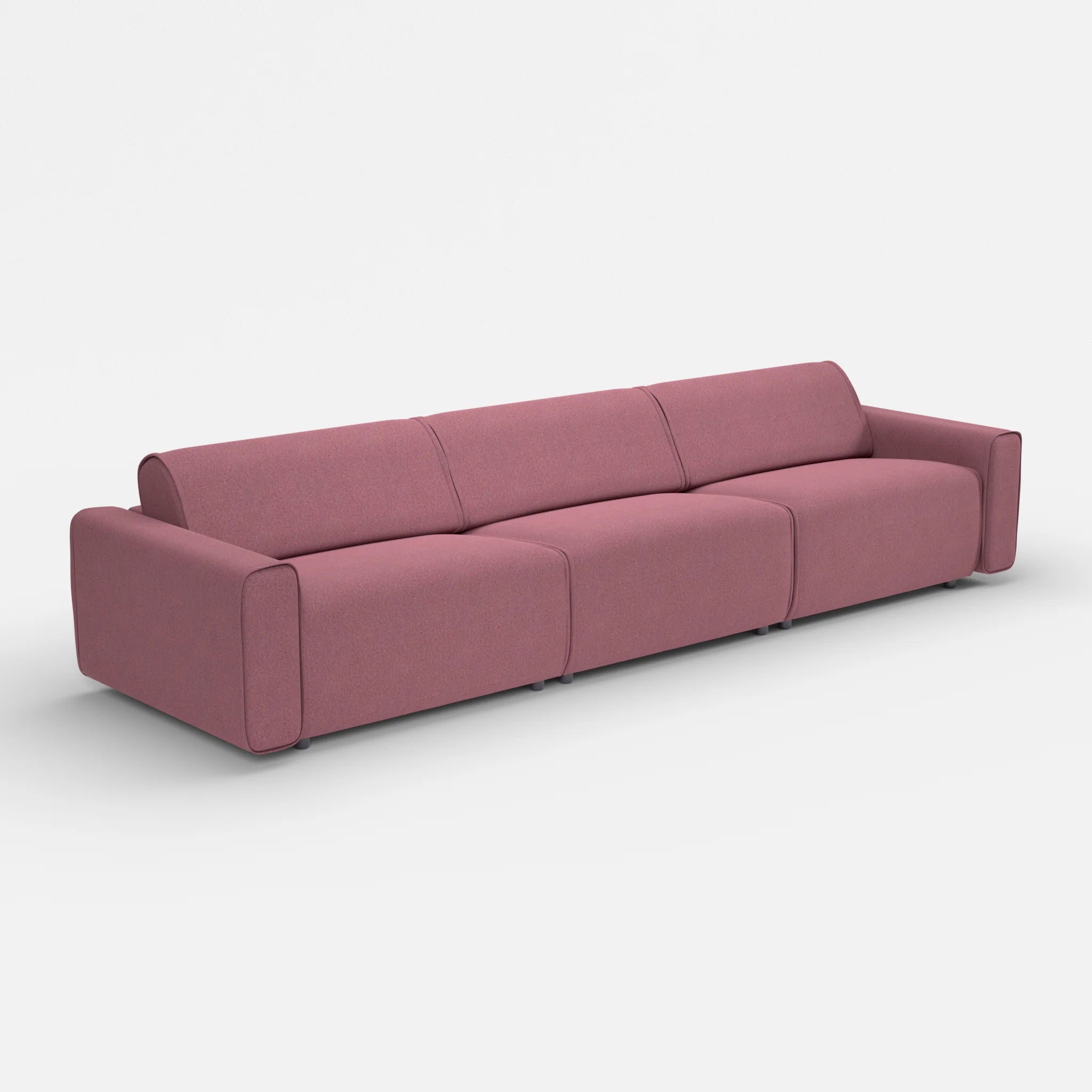 3 Sitzer Sofa Belleform 1 dama0041 in Violett von der Seite