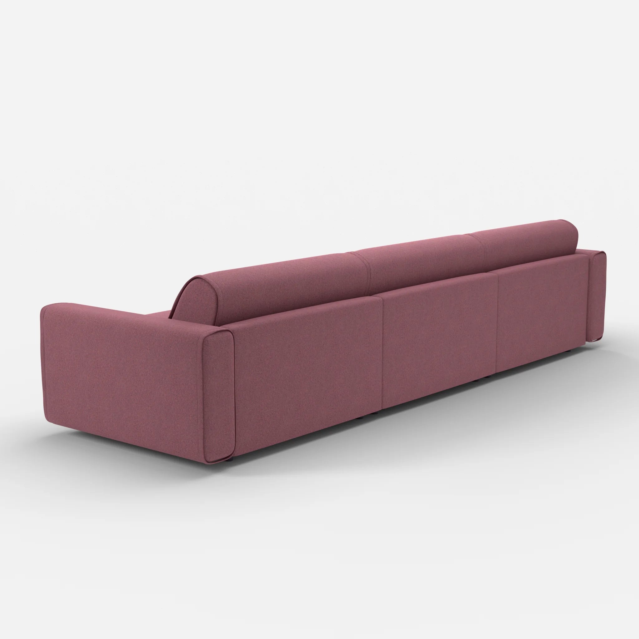 3 Sitzer Sofa Belleform 1 dama0041 in Violett von hinten