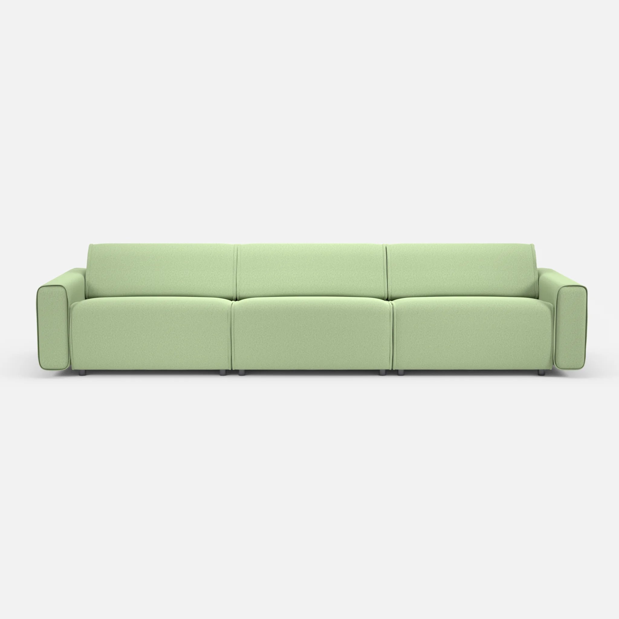 3 Sitzer Sofa Belleform 1 dama0042 in Hellgrün von vorne