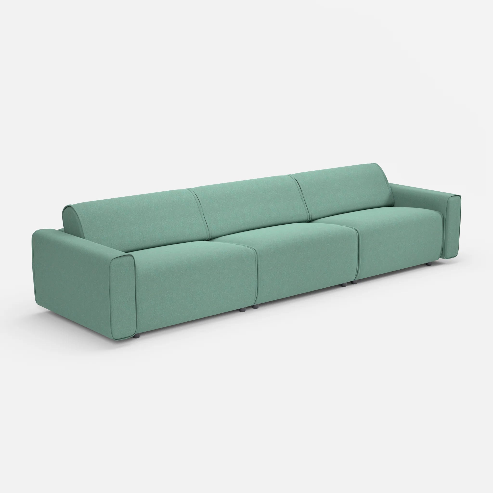 3 Sitzer Sofa Belleform 1 dama0045 in Türkis von der Seite