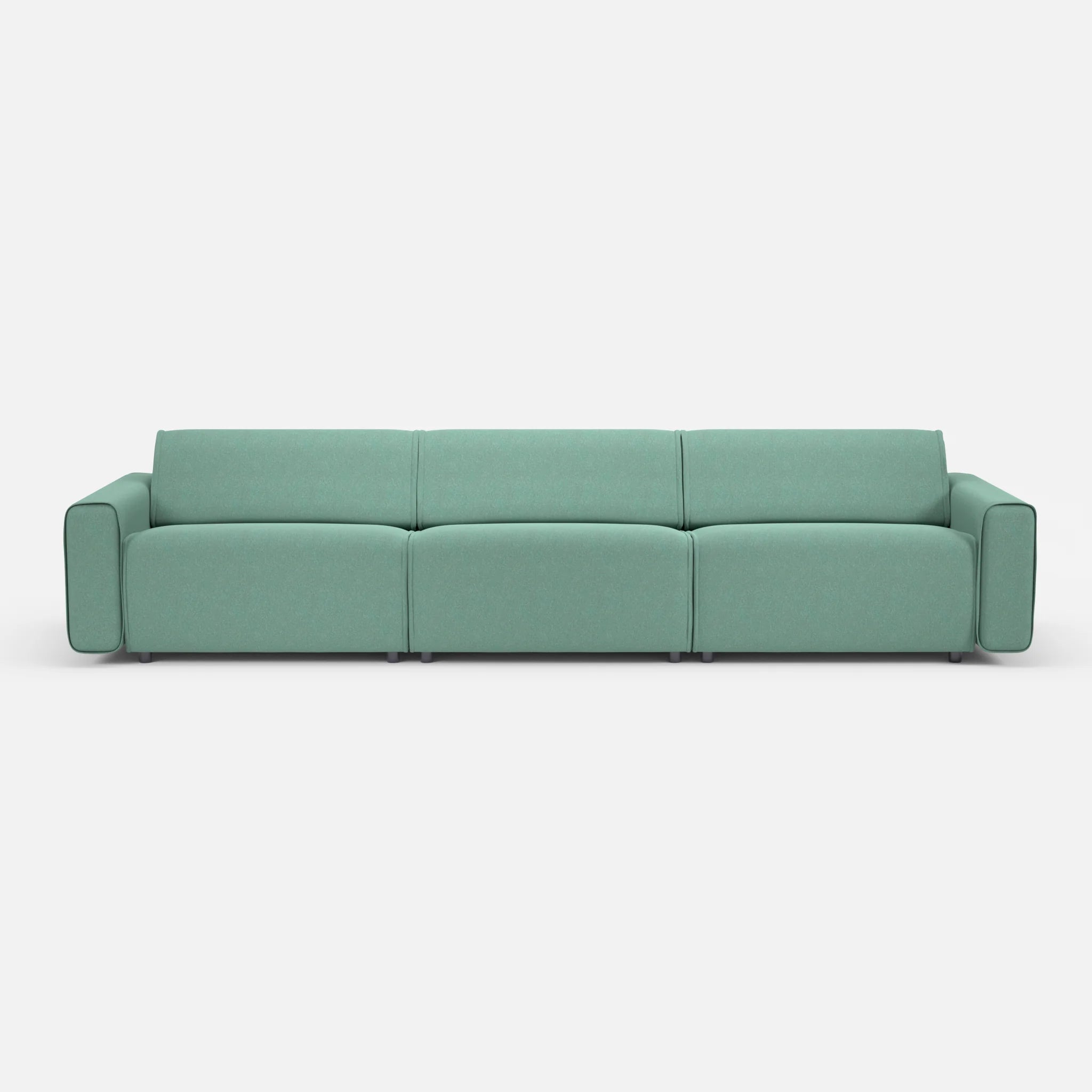 3 Sitzer Sofa Belleform 1 dama0045 in Türkis von vorne