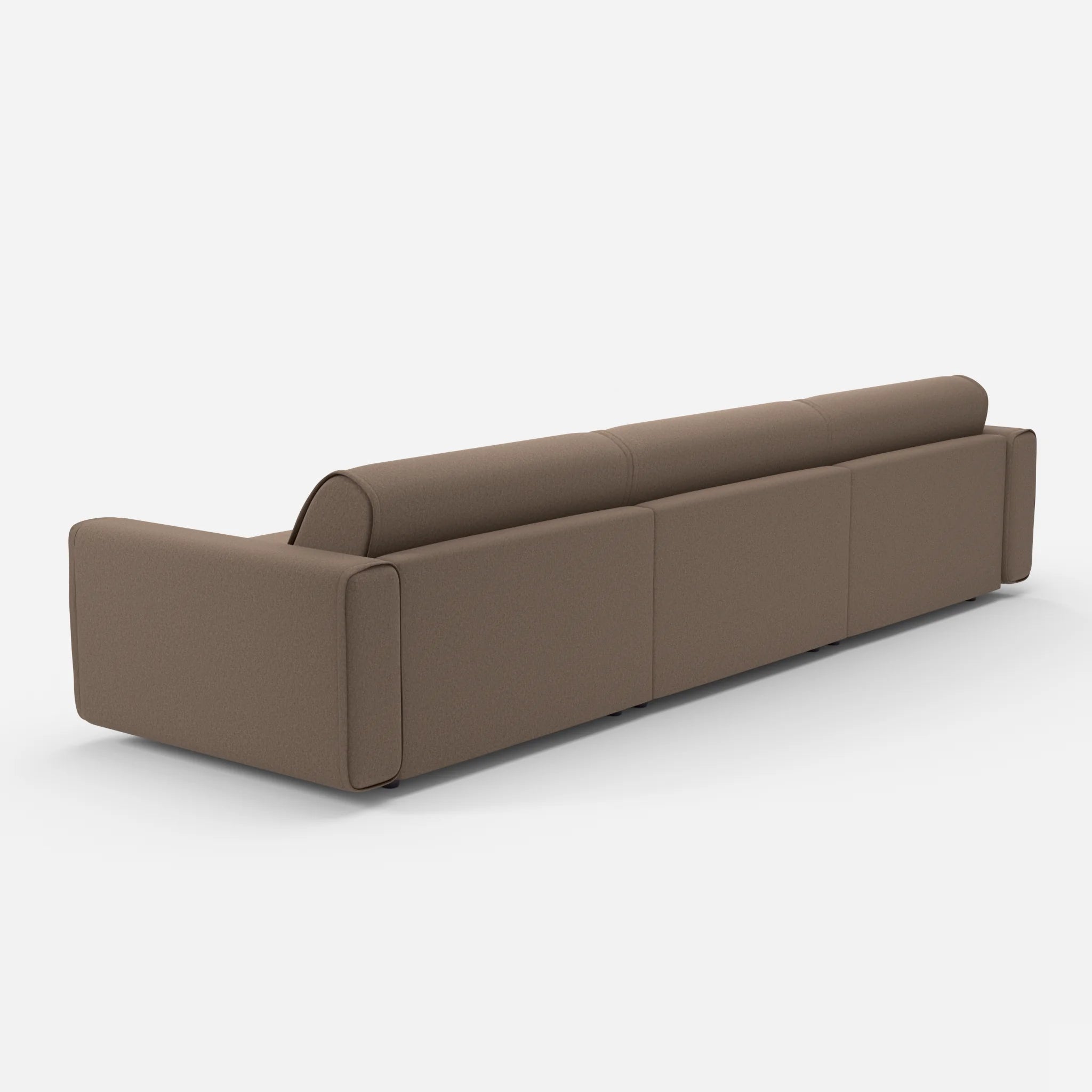 3 Sitzer Sofa Belleform 1 dama0051 in Braun von hinten