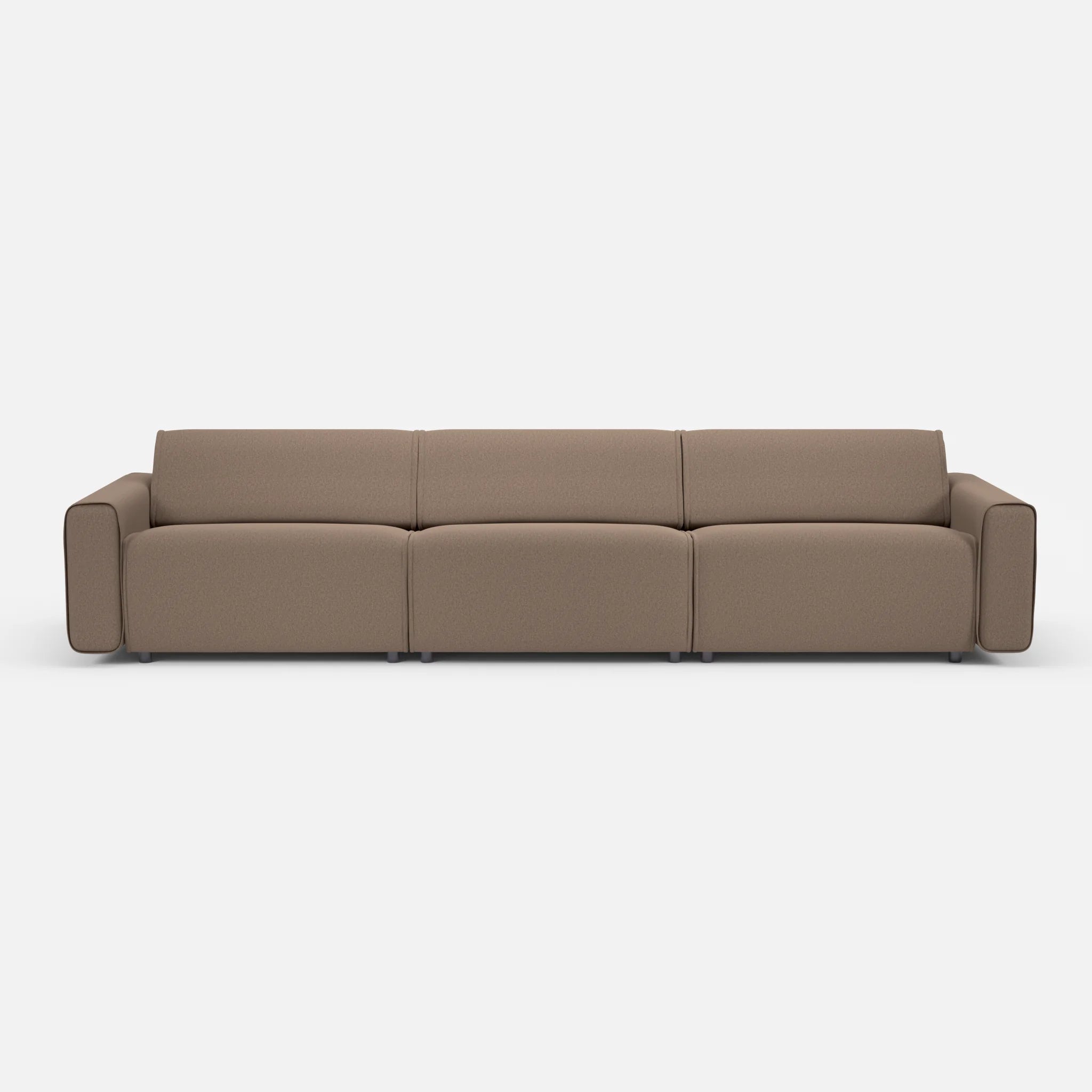 3 Sitzer Sofa Belleform 1 dama0051 in Braun von vorne
