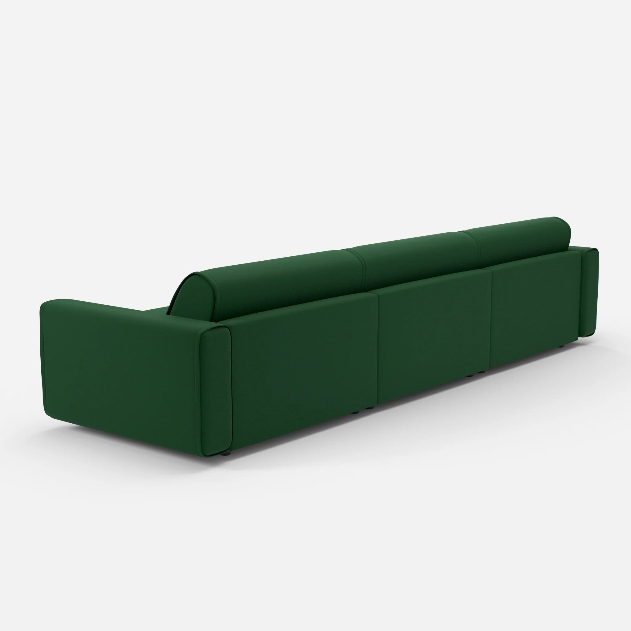 3 Sitzer Sofa Belleform 1 dama0052 in Dunkelgrün von hinten