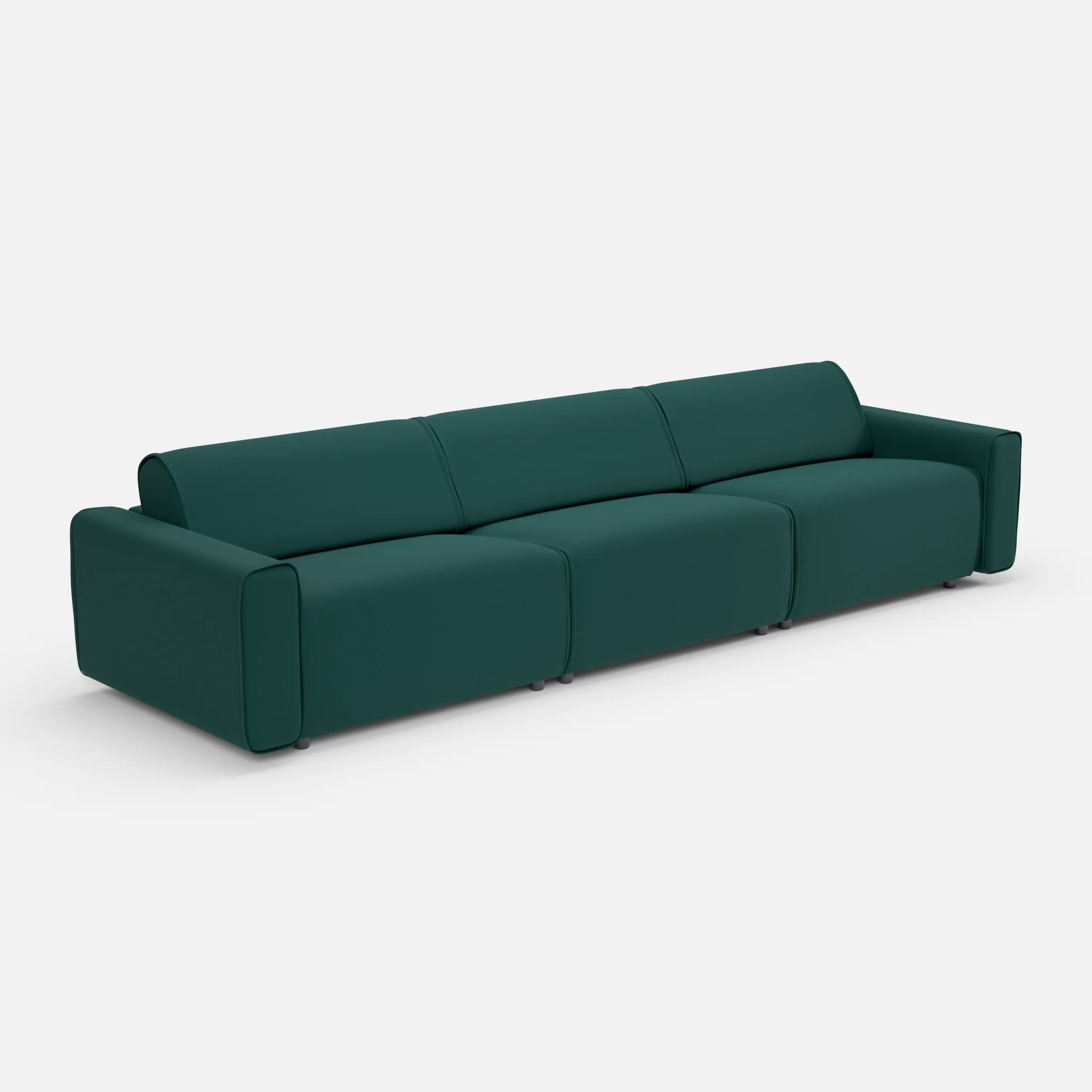 3 Sitzer Sofa Belleform 1 dama0073 in Petrol von der Seite