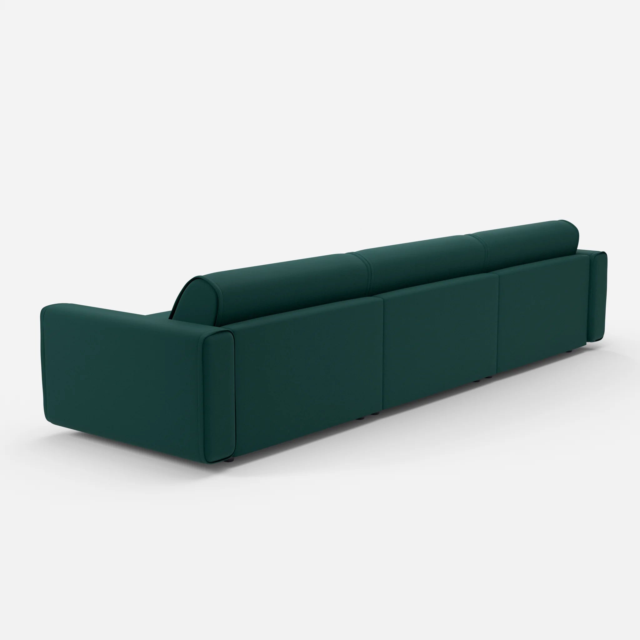 3 Sitzer Sofa Belleform 1 dama0073 in Petrol von hinten