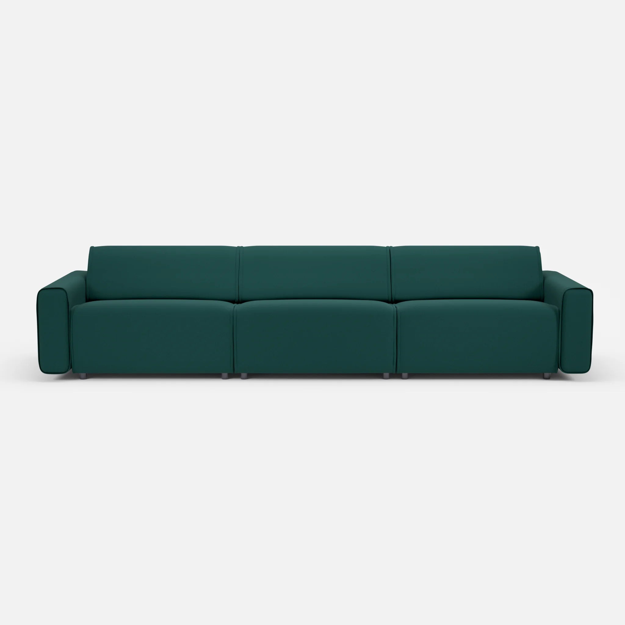 3 Sitzer Sofa Belleform 1 dama0073 in Petrol von vorne