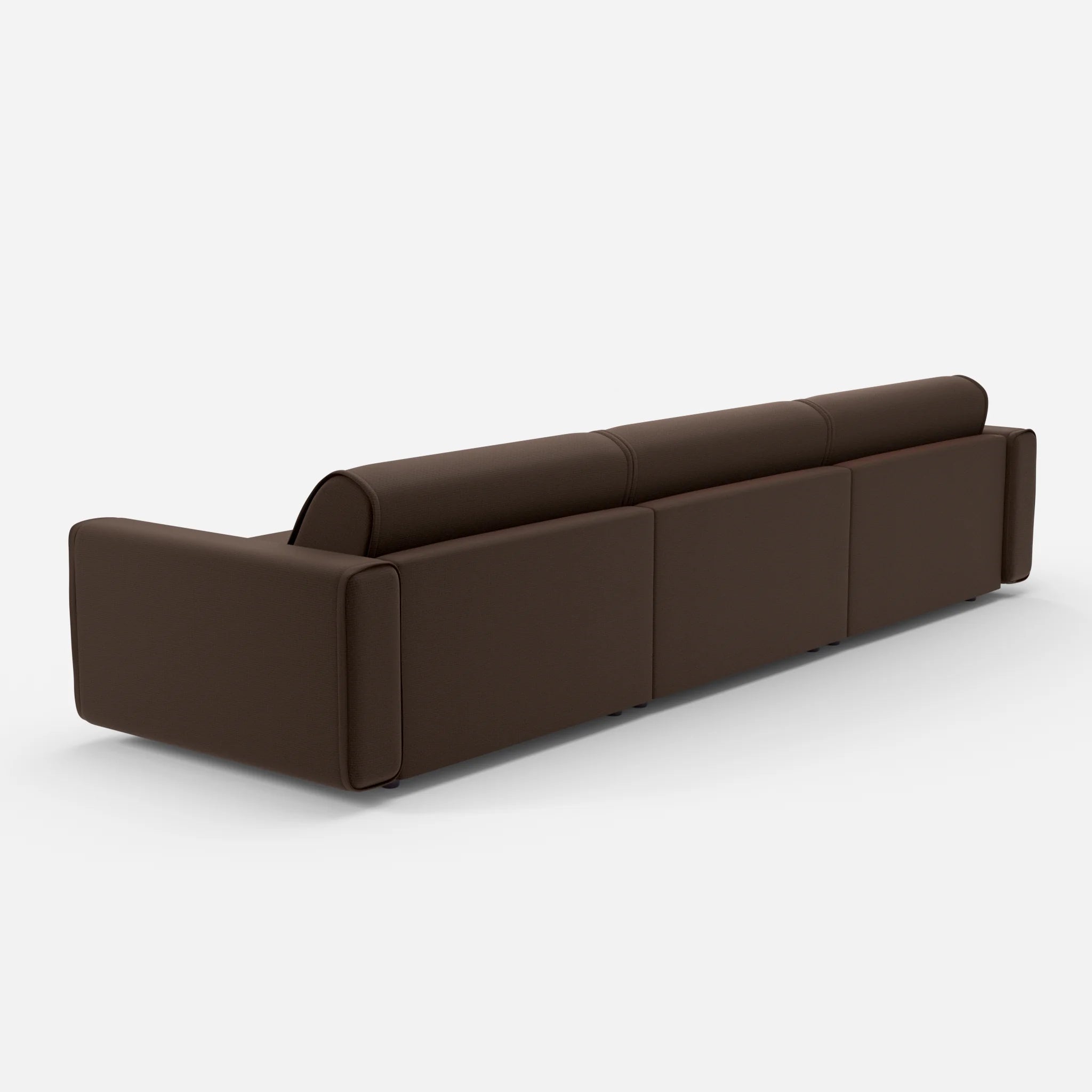 3 Sitzer Sofa Belleform 1 nabucco2022 in Dunkelbraun von hinten