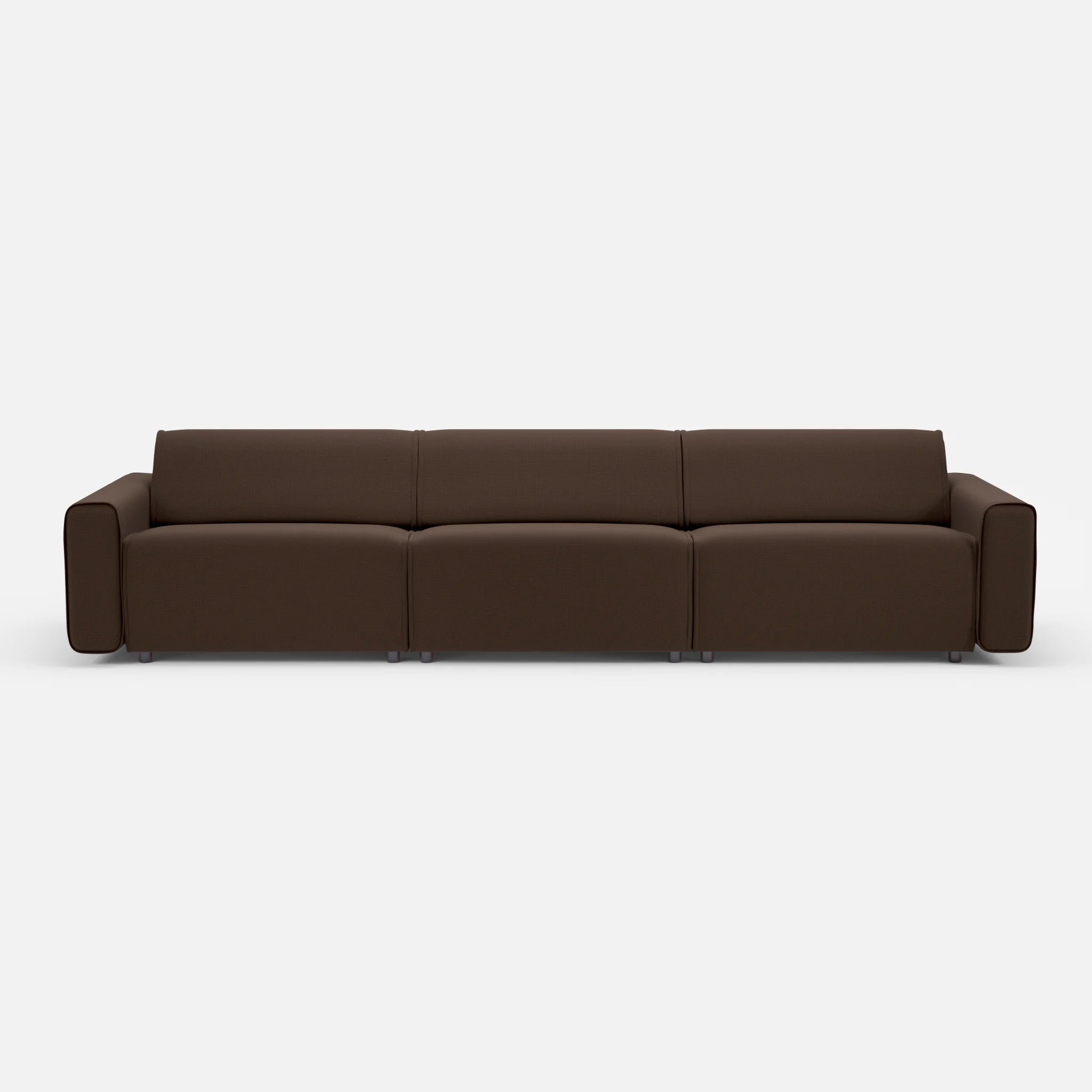 3 Sitzer Sofa Belleform 1 nabucco2022 in Dunkelbraun von vorne