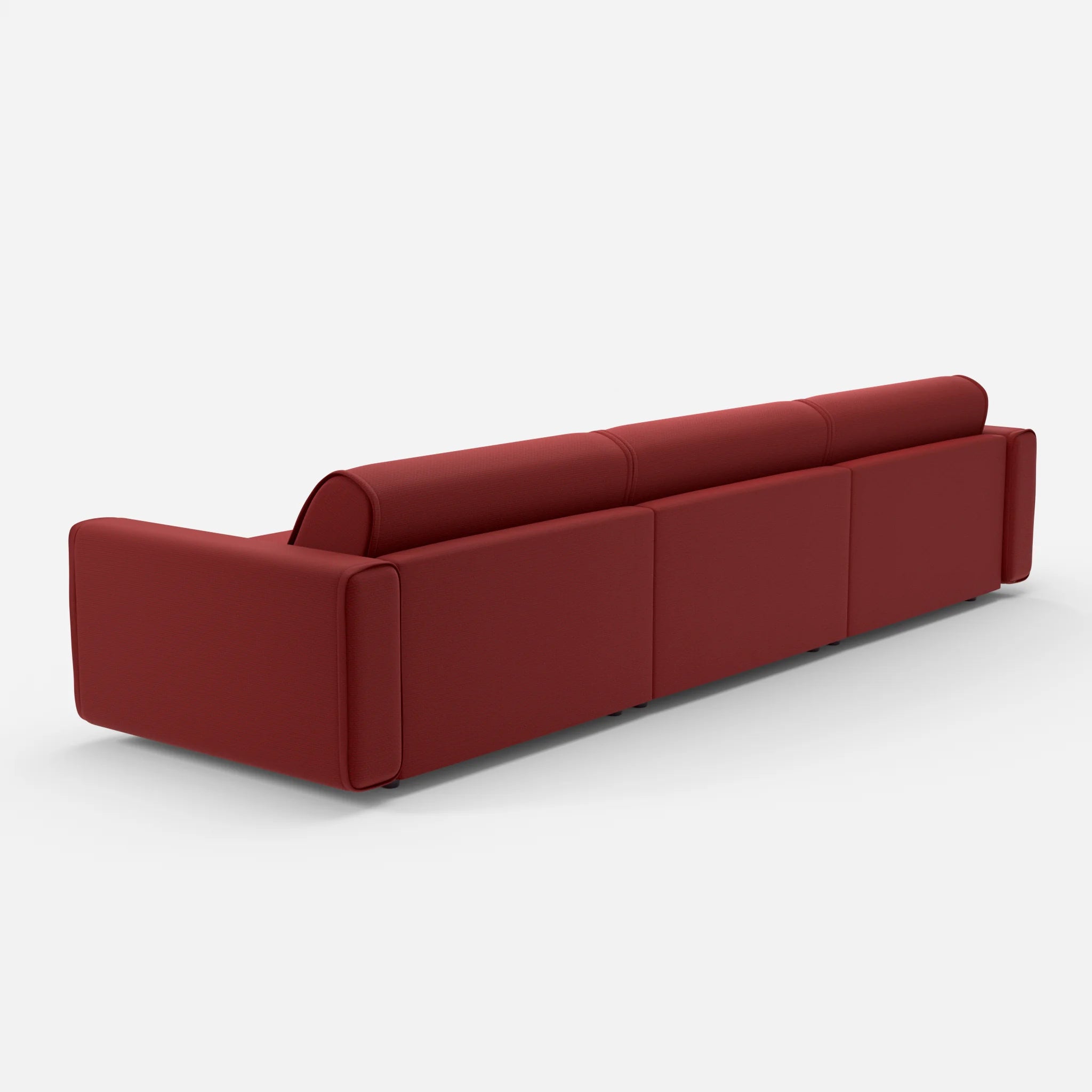 3 Sitzer Sofa Belleform 1 nabucco4021 in Rot von hinten