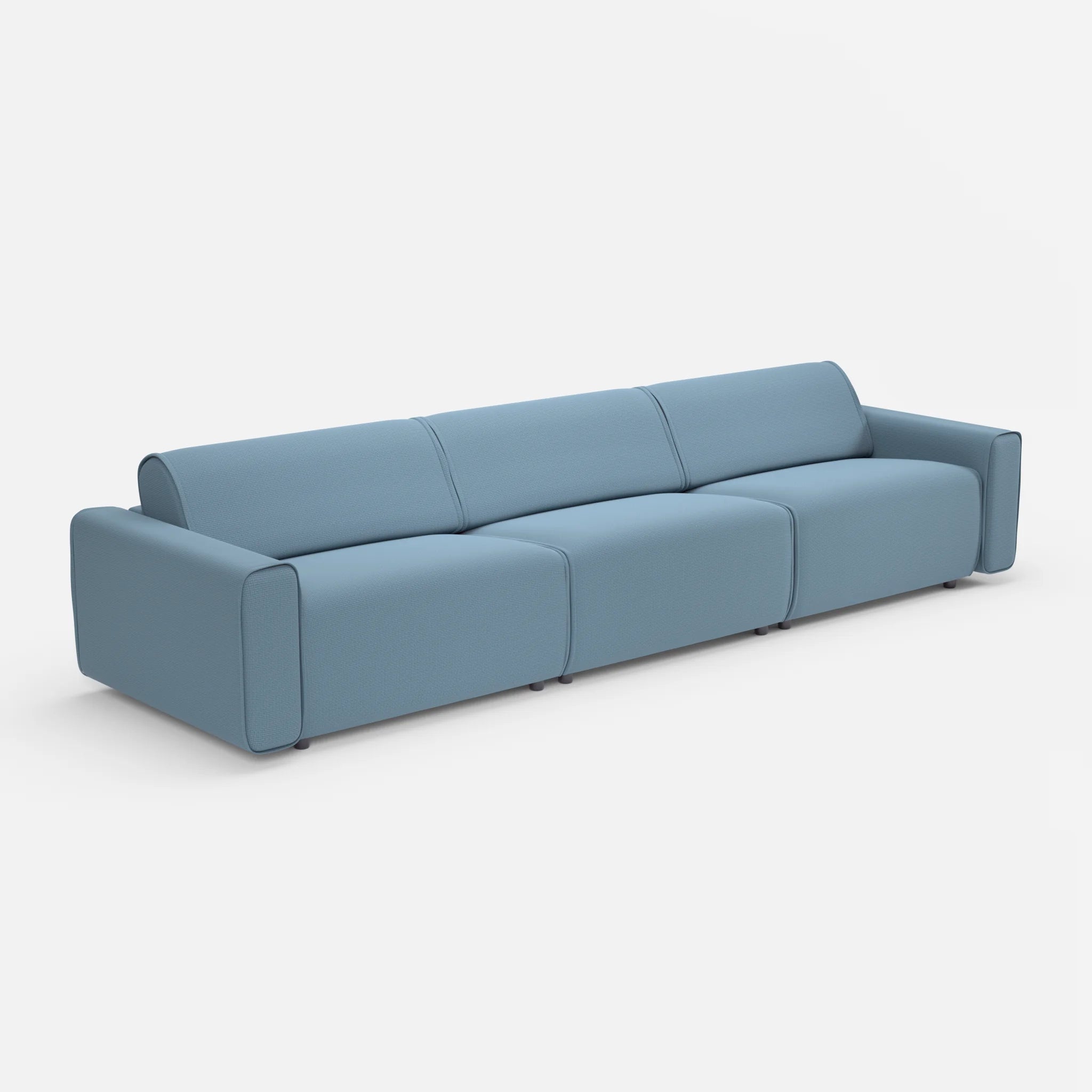 3 Sitzer Sofa Belleform 1 nabucco6043 in Blau von der Seite