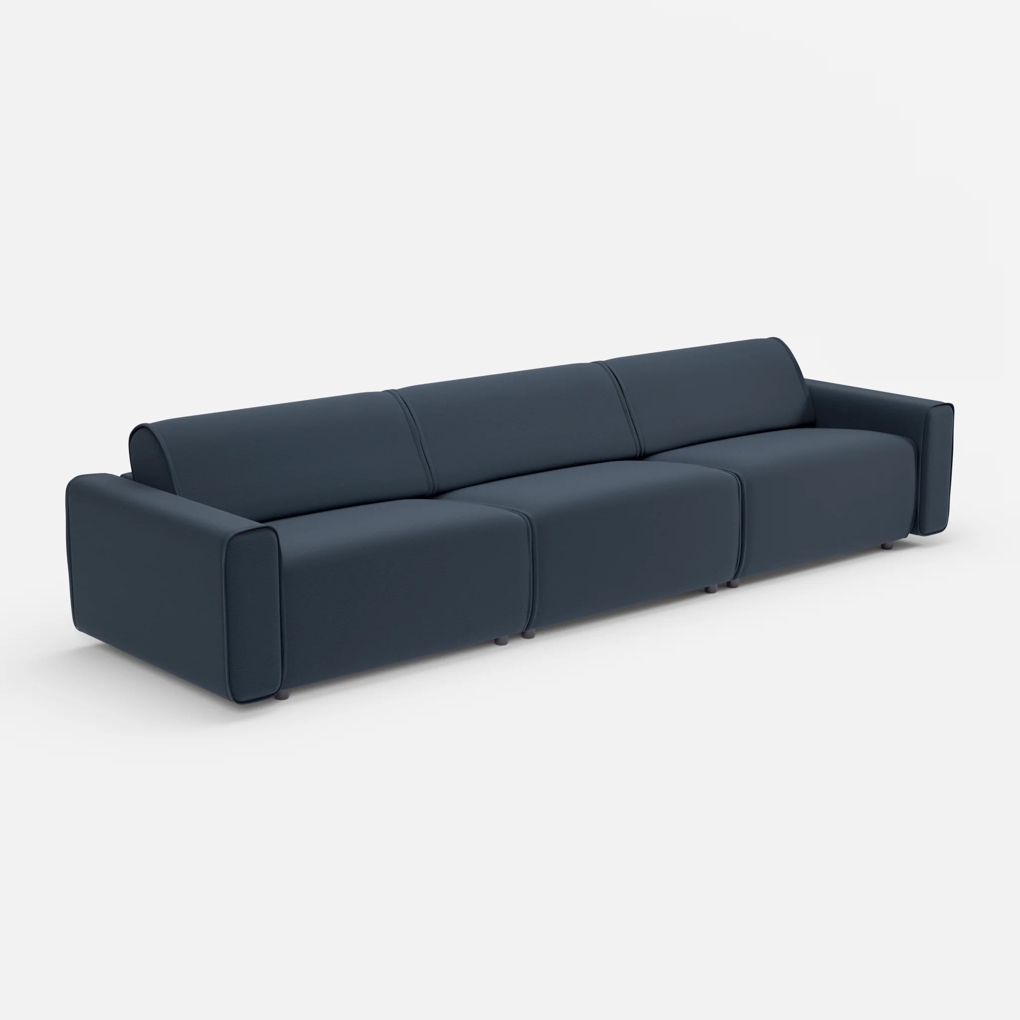 3 Sitzer Sofa Belleform 1 nabucco6098 in Dunkelblau von der Seite