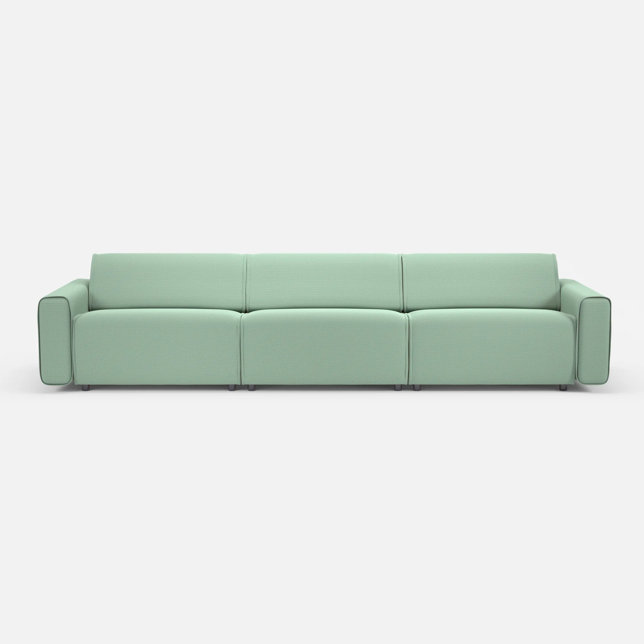 3 Sitzer Sofa Belleform 1 nabucco7030 in Türkis von vorne