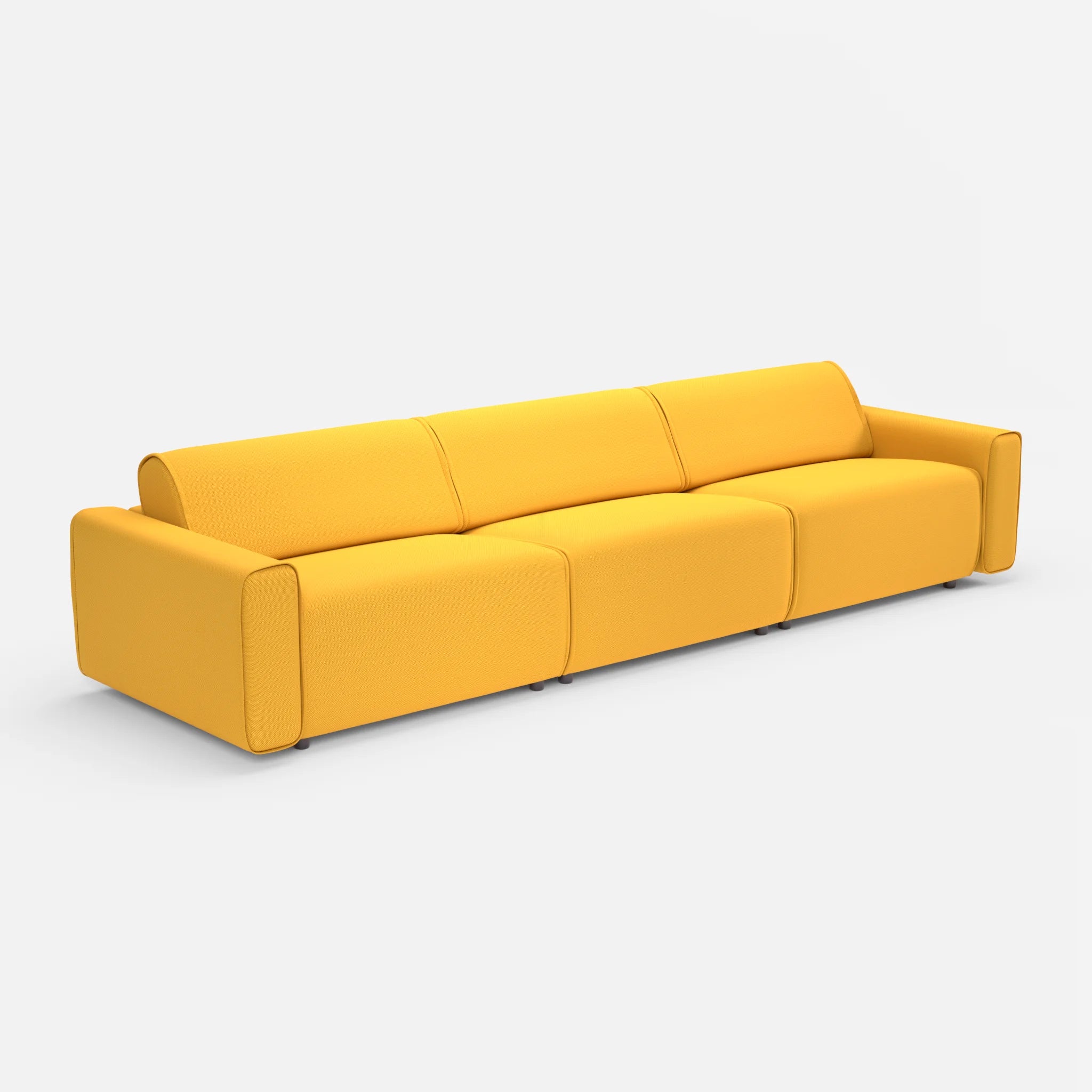 3 Sitzer Sofa Belleform 1 novumcurry in Curry von der Seite