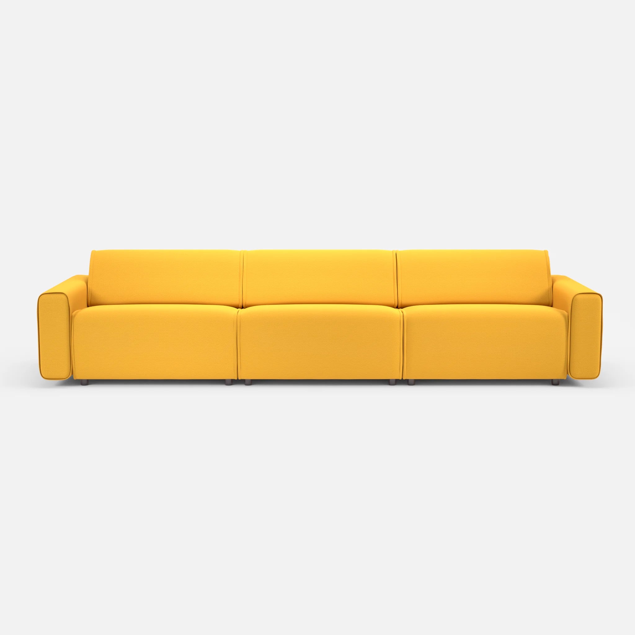 3 Sitzer Sofa Belleform 1 novumcurry in Curry von vorne