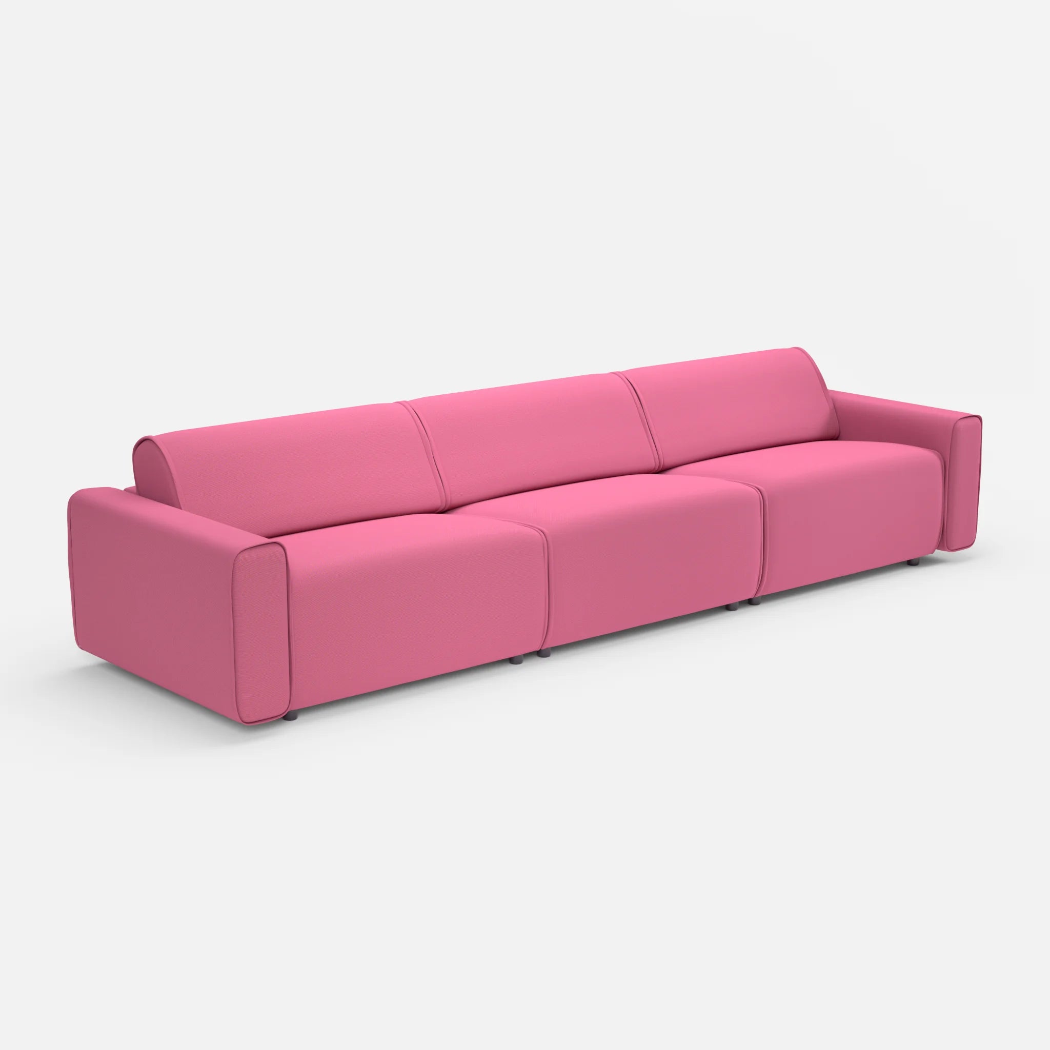 3 Sitzer Sofa Belleform 1 novumlitchi in Violett von der Seite