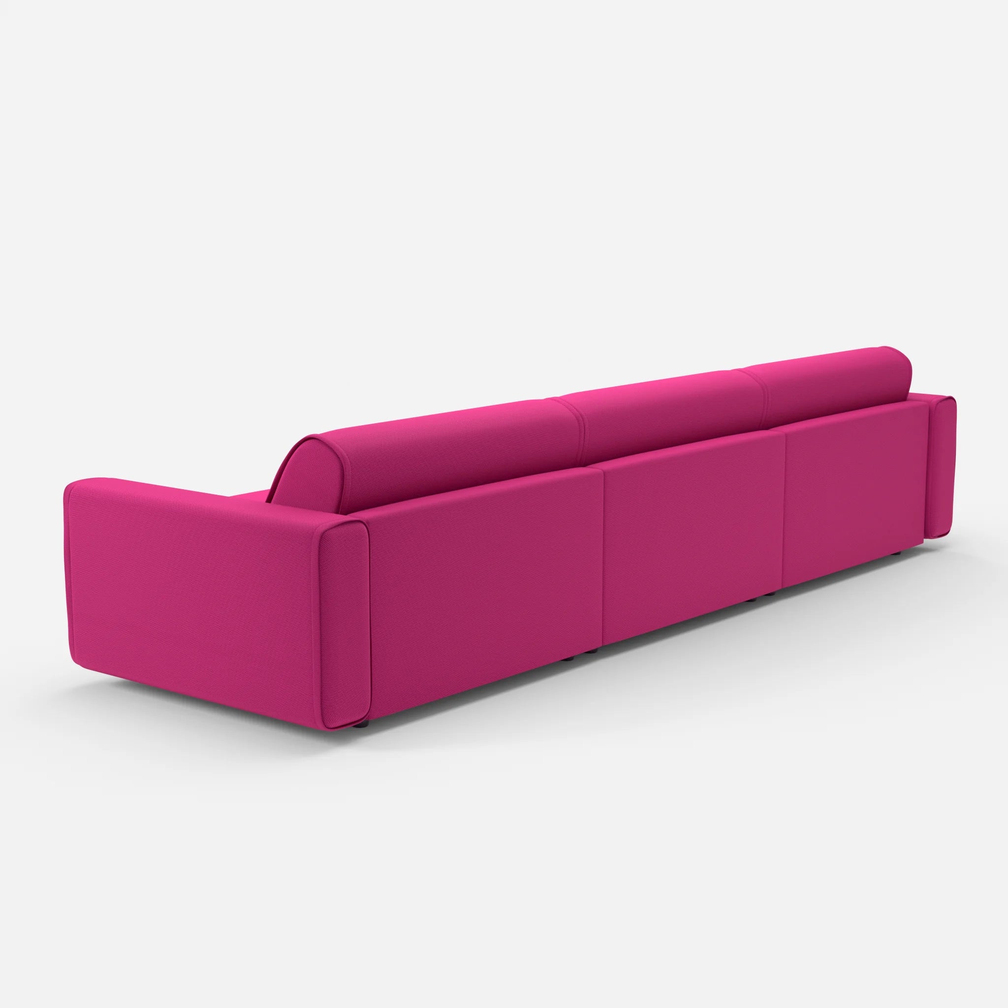 3 Sitzer Sofa Belleform 1 novummagenta in Magenta von hinten