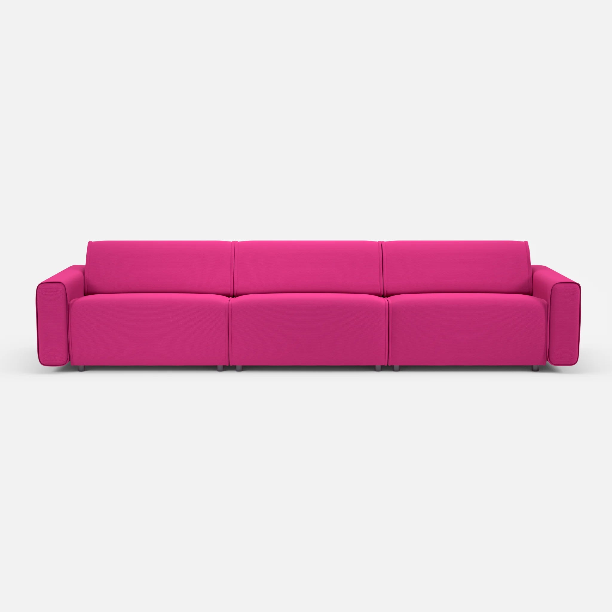 3 Sitzer Sofa Belleform 1 novummagenta in Magenta von vorne