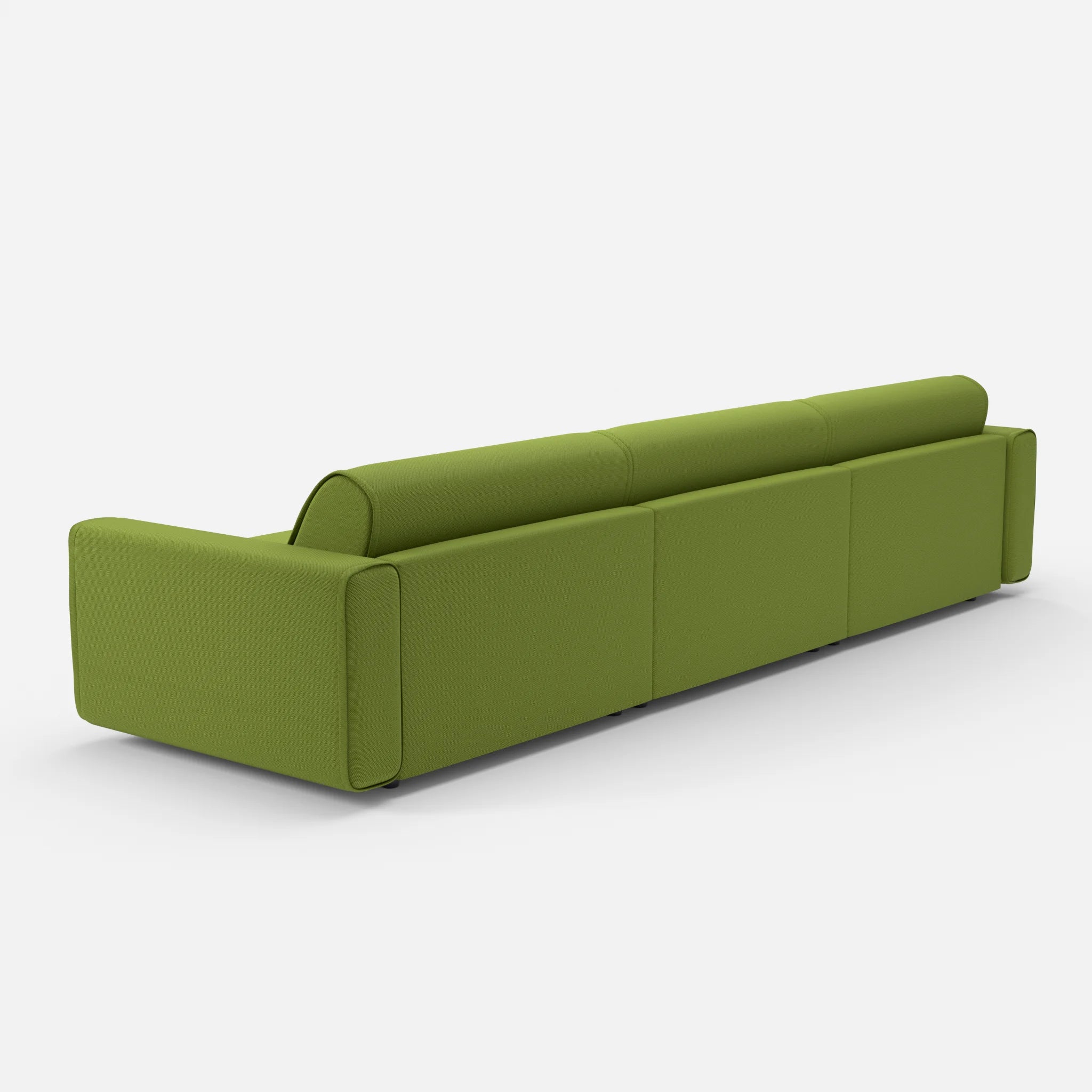 3 Sitzer Sofa Belleform 1 novummoss in Grün von hinten