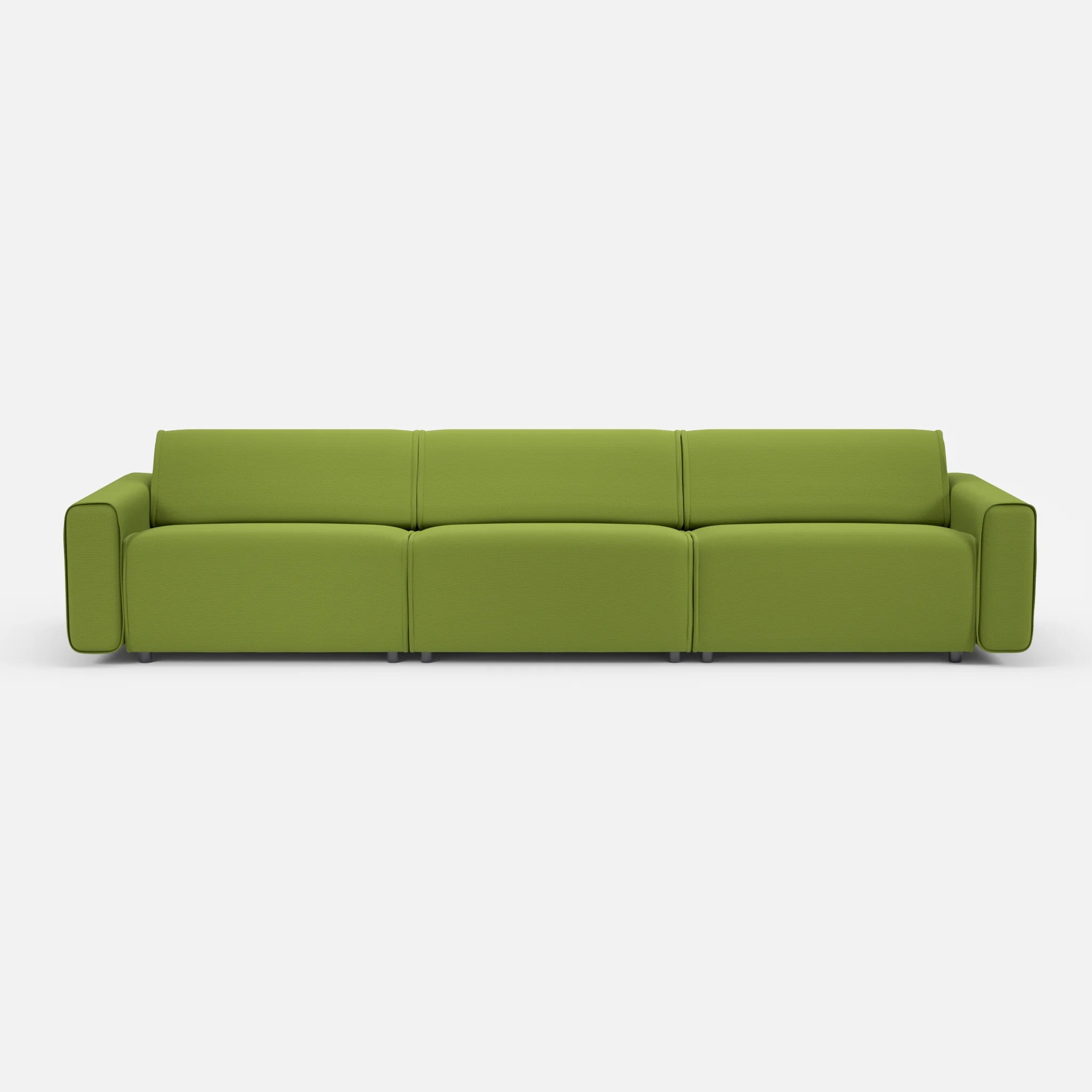 3 Sitzer Sofa Belleform 1 novummoss in Grün von vorne