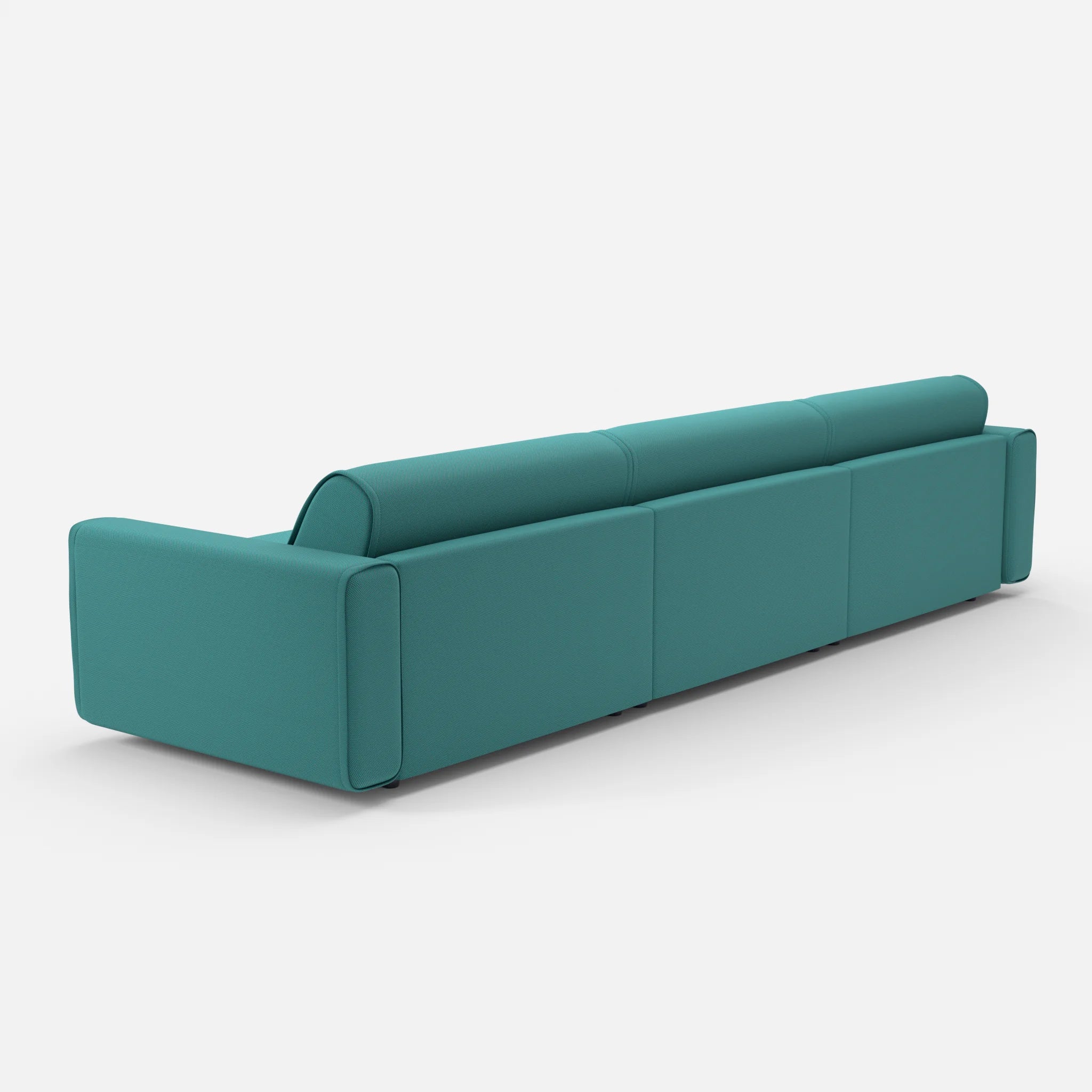 3 Sitzer Sofa Belleform 1 novumprisma in Türkis von hinten