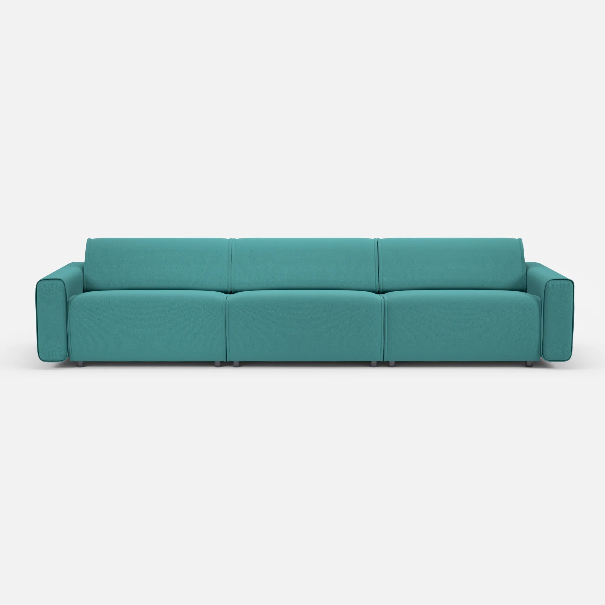 3 Sitzer Sofa Belleform 1 novumprisma in Türkis von vorne