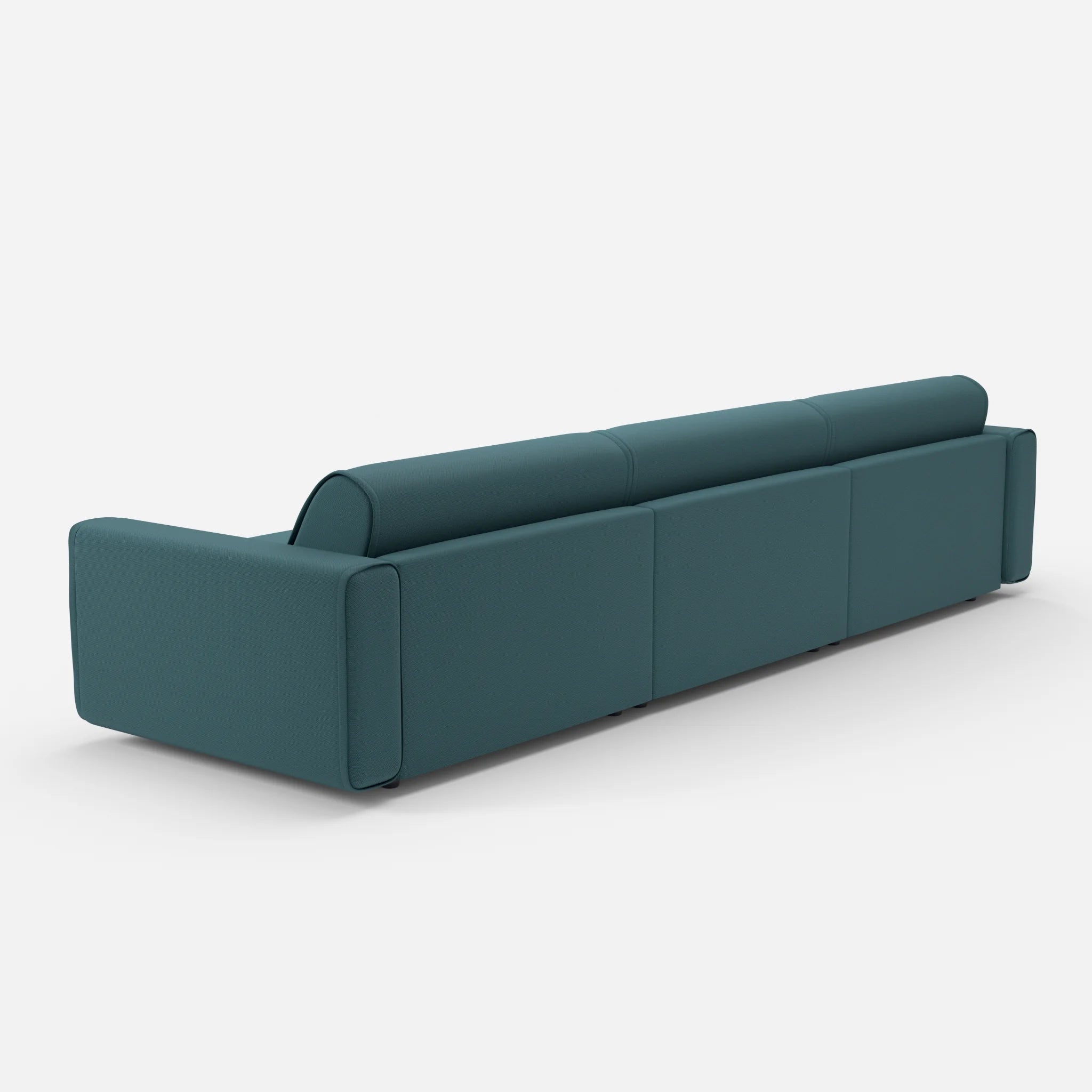3 Sitzer Sofa Belleform 1 novumsamoa in Dunkelblau von hinten