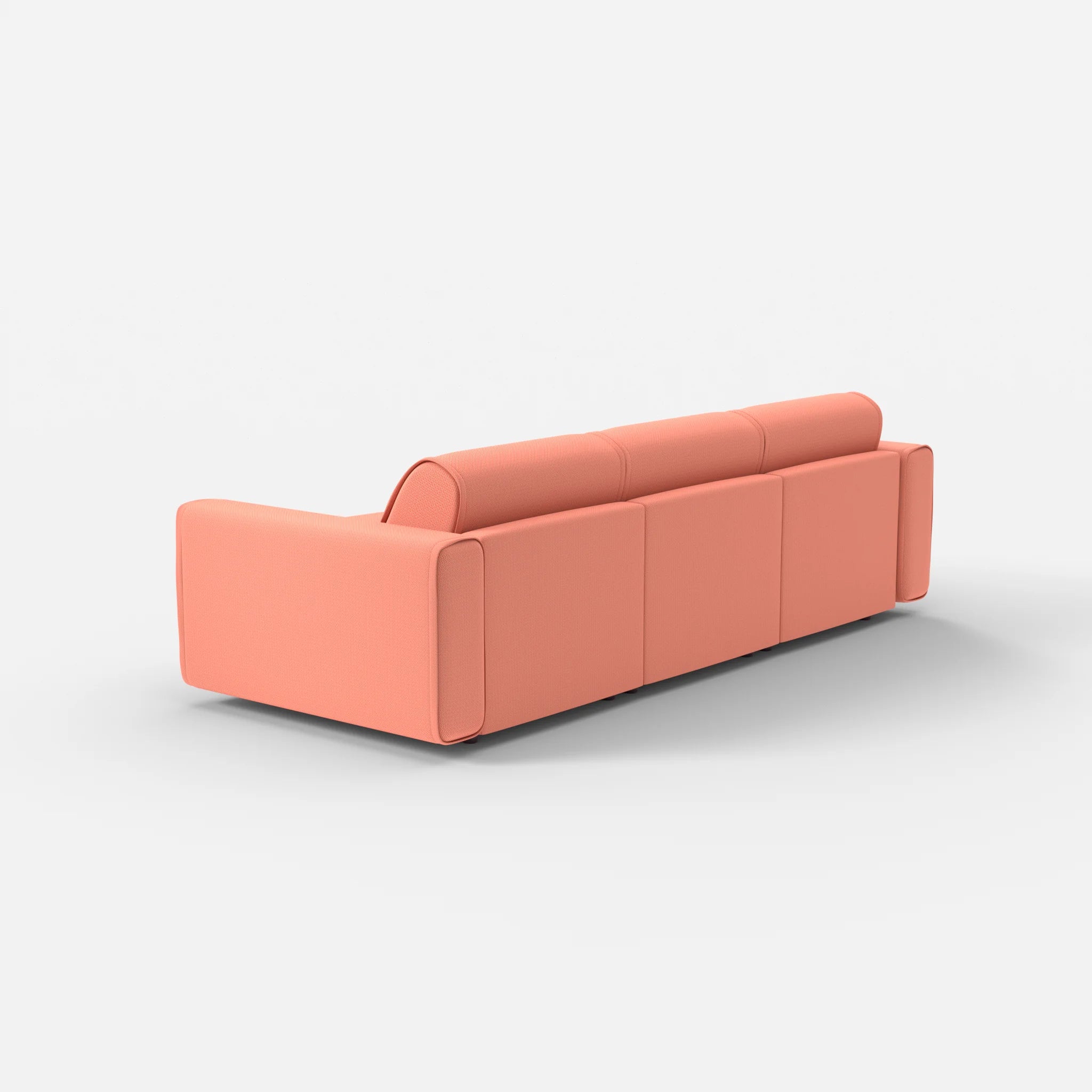 3 Sitzer Sofa Belleform mit breiter Armlehne 1 credograpefruit in Coral von hinten