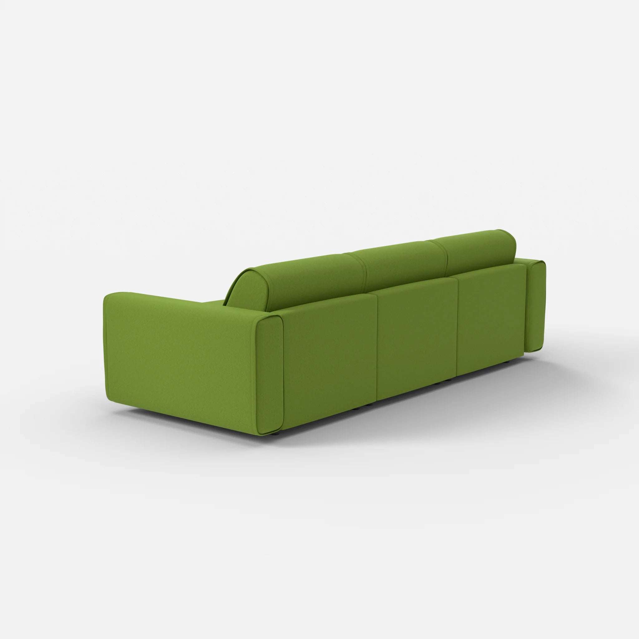 3 Sitzer Sofa Belleform mit breiter Armlehne 1 dama0027 in Grün von hinten