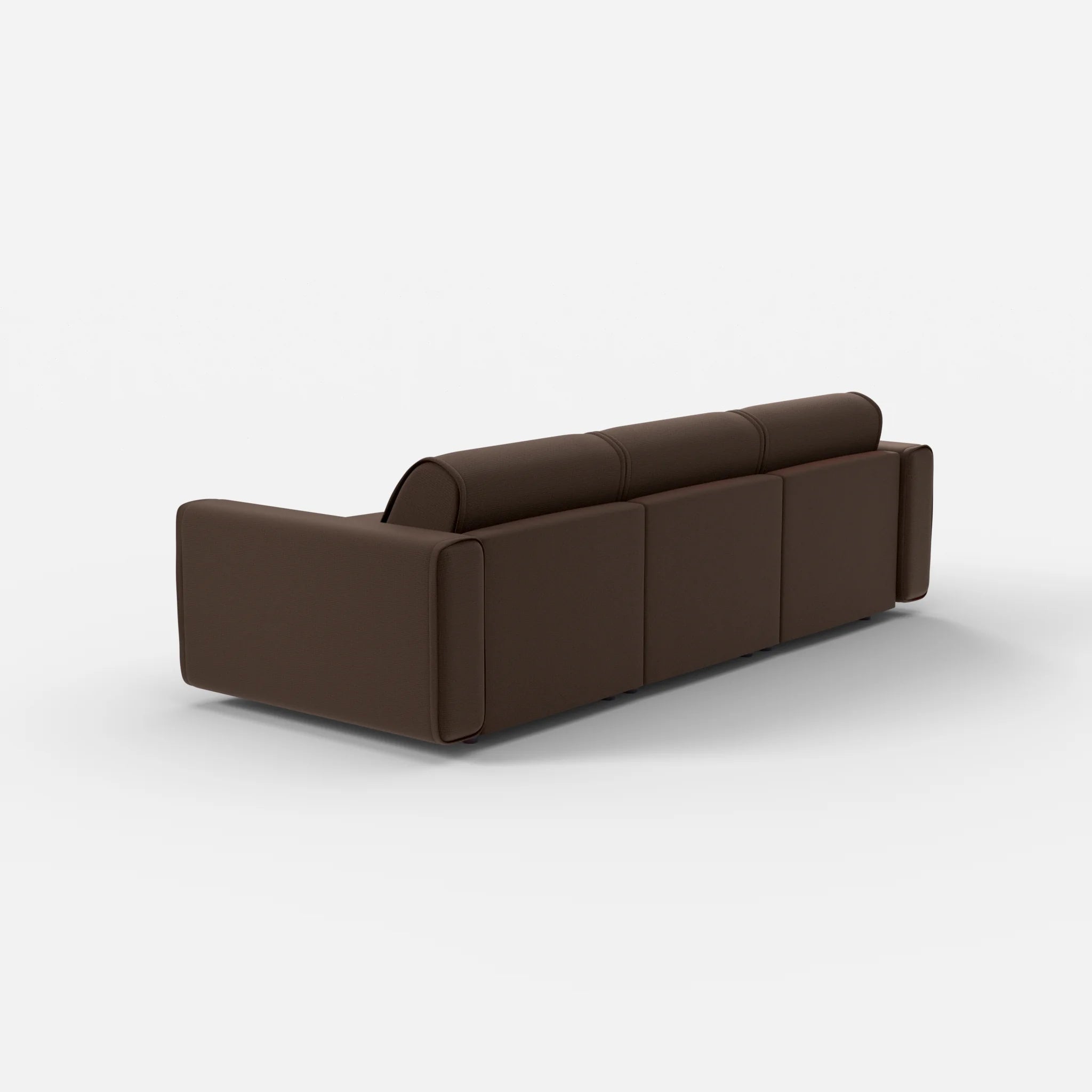 3 Sitzer Sofa Belleform mit breiter Armlehne 1 nabucco2022 in Dunkelbraun von hinten