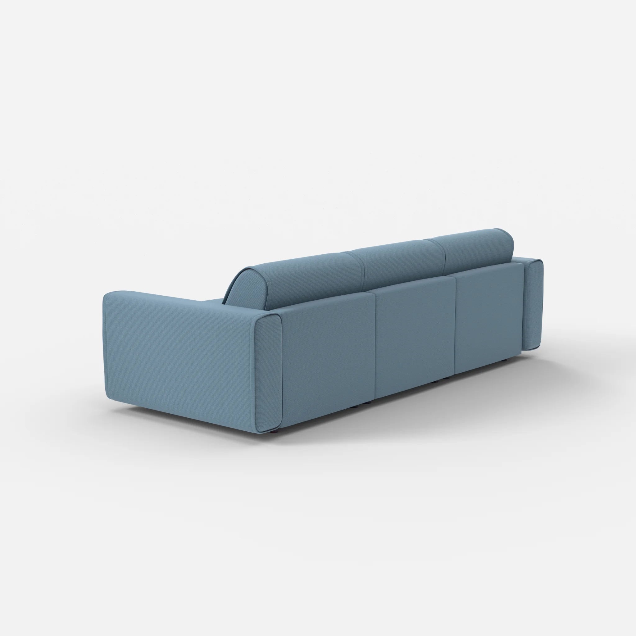 3 Sitzer Sofa Belleform mit breiter Armlehne 1 nabucco6043 in Blau von hinten
