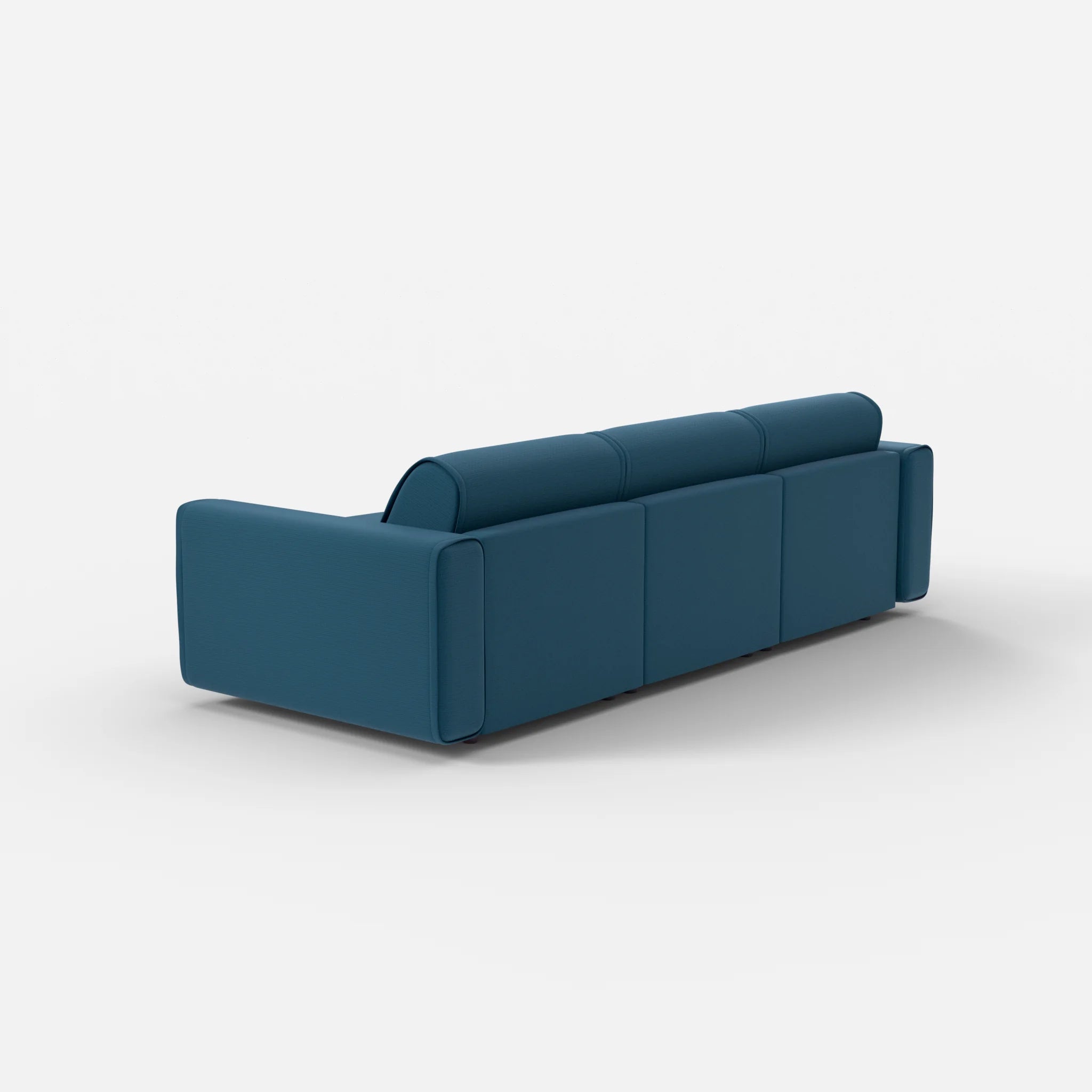 3 Sitzer Sofa Belleform mit breiter Armlehne 1 nabucco6075 in Blau von hinten