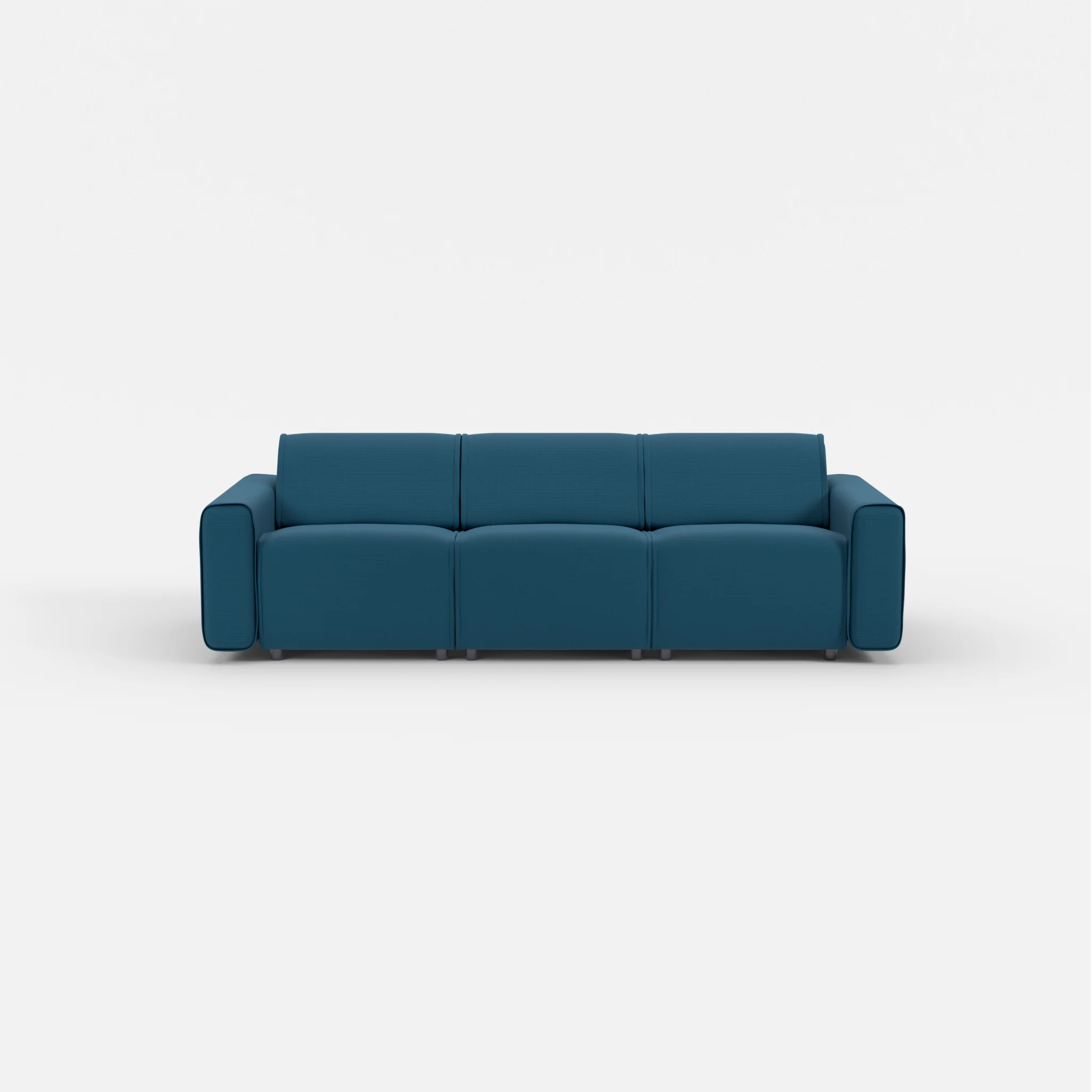 3 Sitzer Sofa Belleform mit breiter Armlehne 1 nabucco6075 in Blau von vorne
